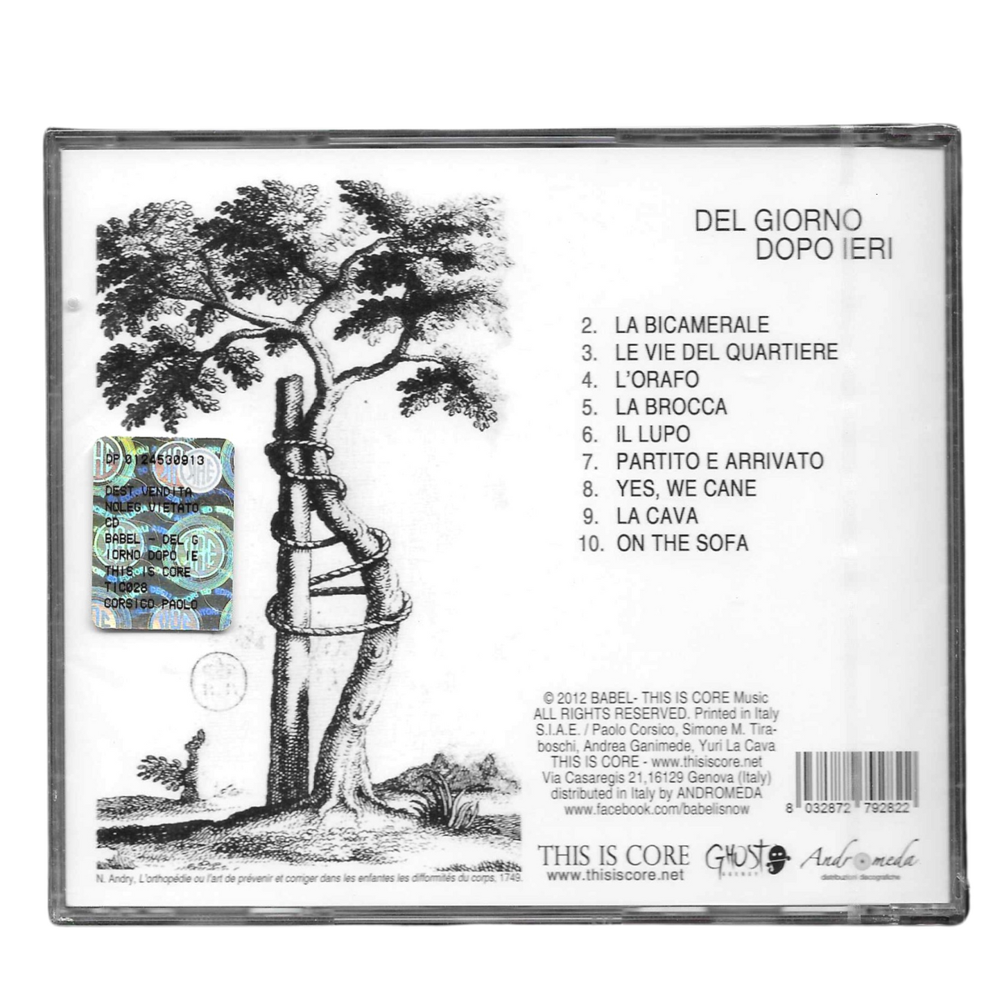 Babel – Del Giorno Dopo Ieri | CD Album 2012 Rock Italia | NUOVO - TR0268