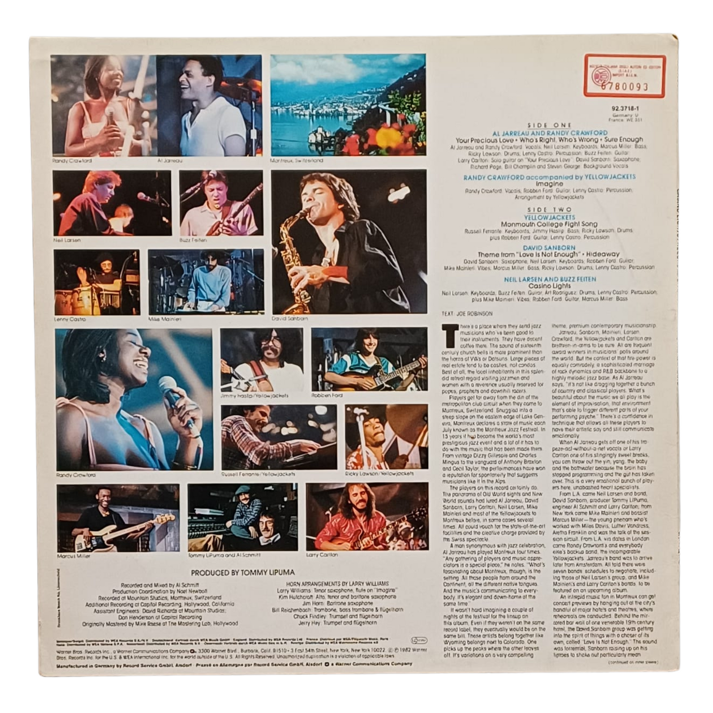Casino Lights - Recorded Live At Montreux,Switzerland|LP 12" 92.3718-1| (VG+) TRV0063