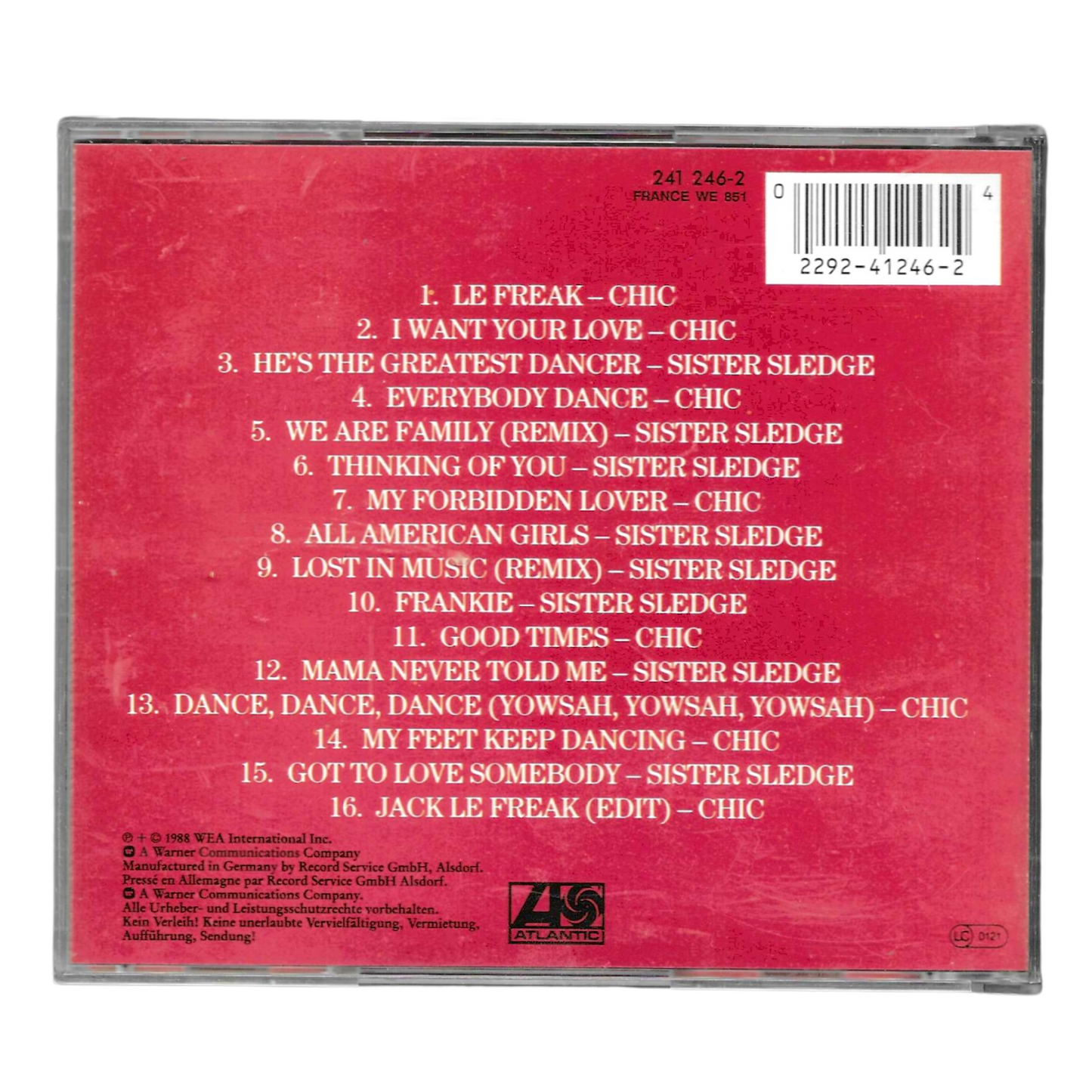 Chic AND Sister Sledge - Freak Out - CD Album - Disco Funk -Ottime Condizioni- TR0095