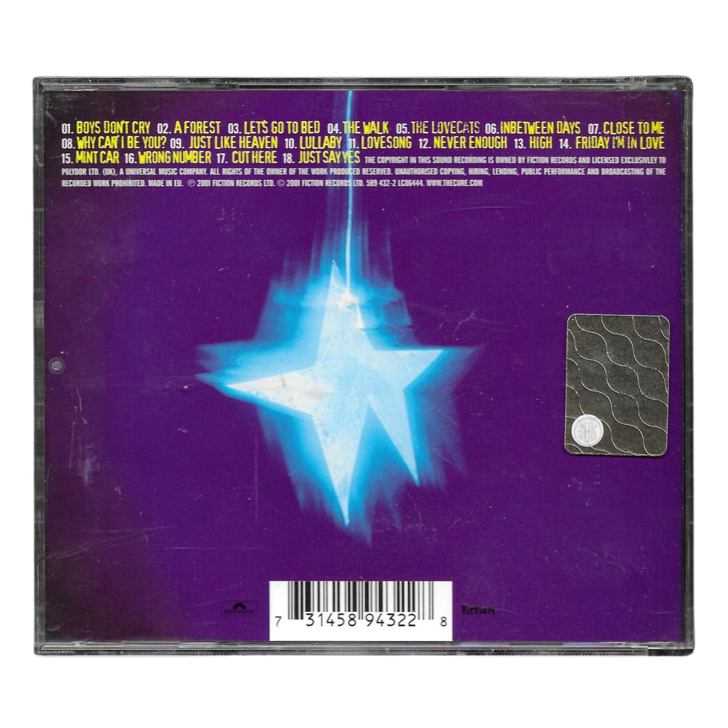 The Cure - The Greatest Hits CD Album 2001 Rock Alternative Ottime Condizioni - TR0091