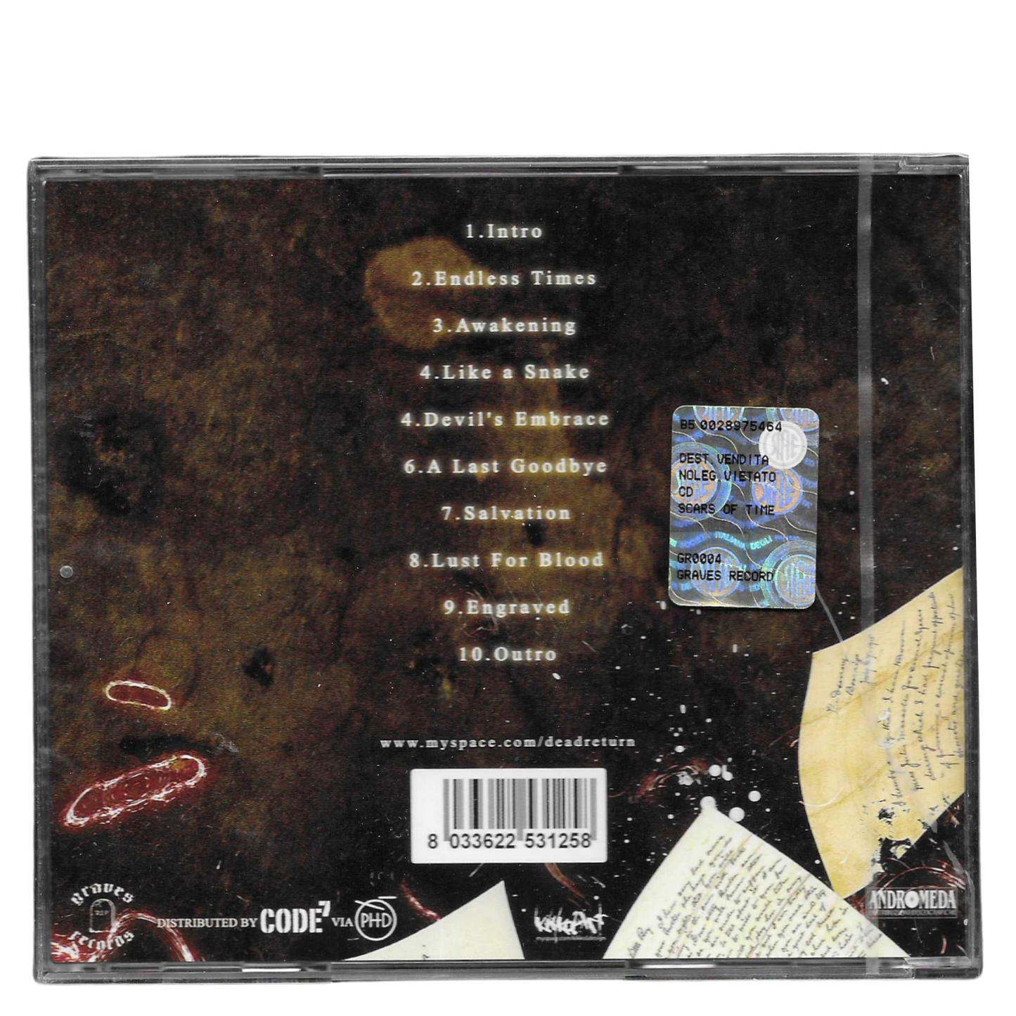 Dead Return – Scars Of Time | CD 2009 GR0004 | NUOVO - TR0261