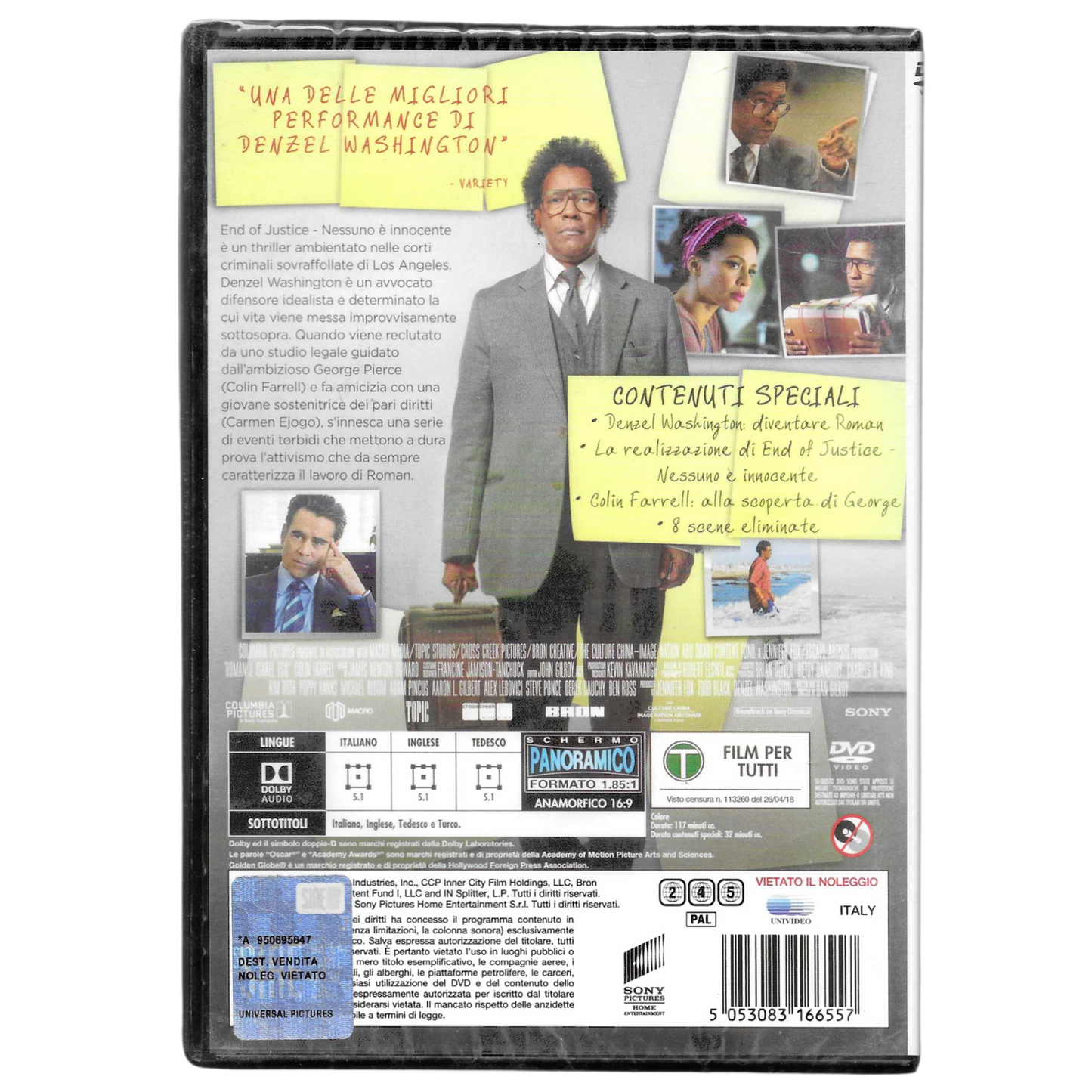 DVD "End of Justice: Nessuno è Innocente" (2017) - NUOVO - TRD0069