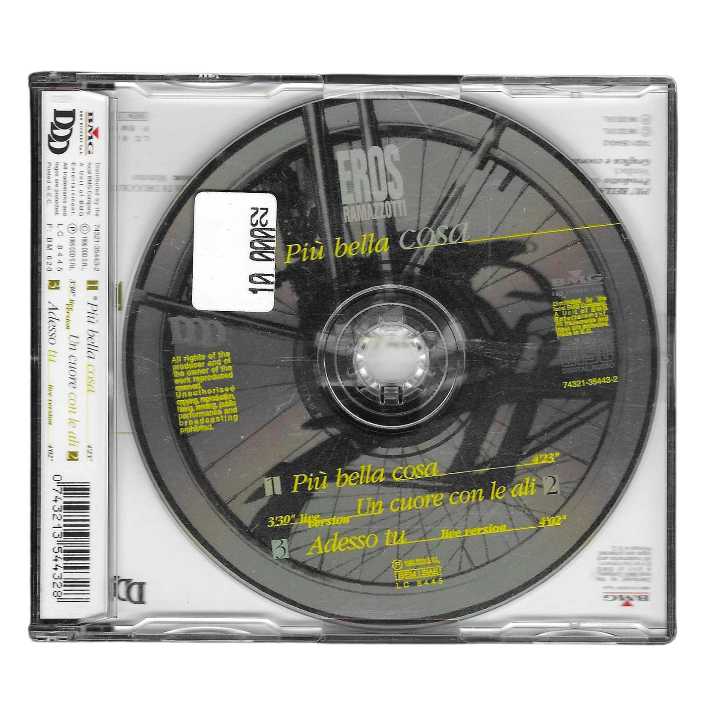 Eros Ramazzotti - Più Bella Cosa | CD Singolo Pop Italiano | COME NUOVO- TR0105