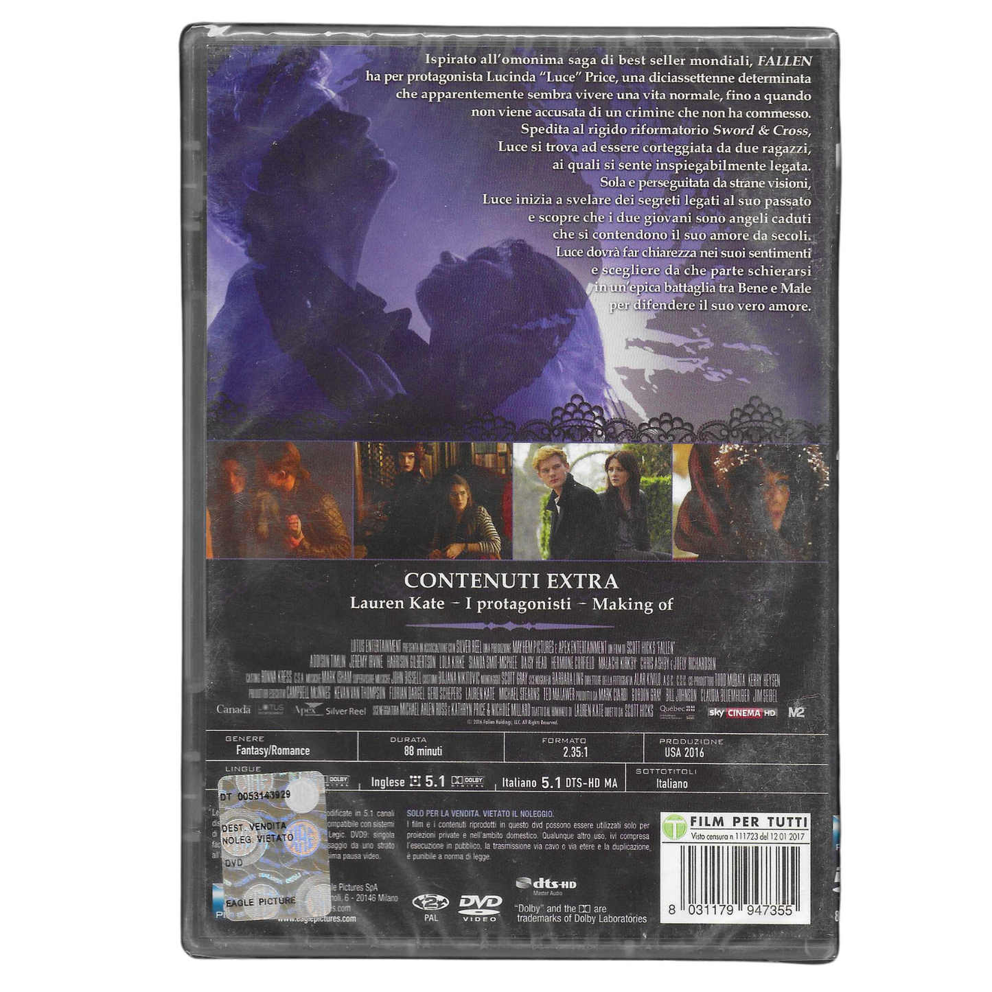 DVD "Fallen" (2016) – Edizione Sigillata - NUOVO - TRD0124