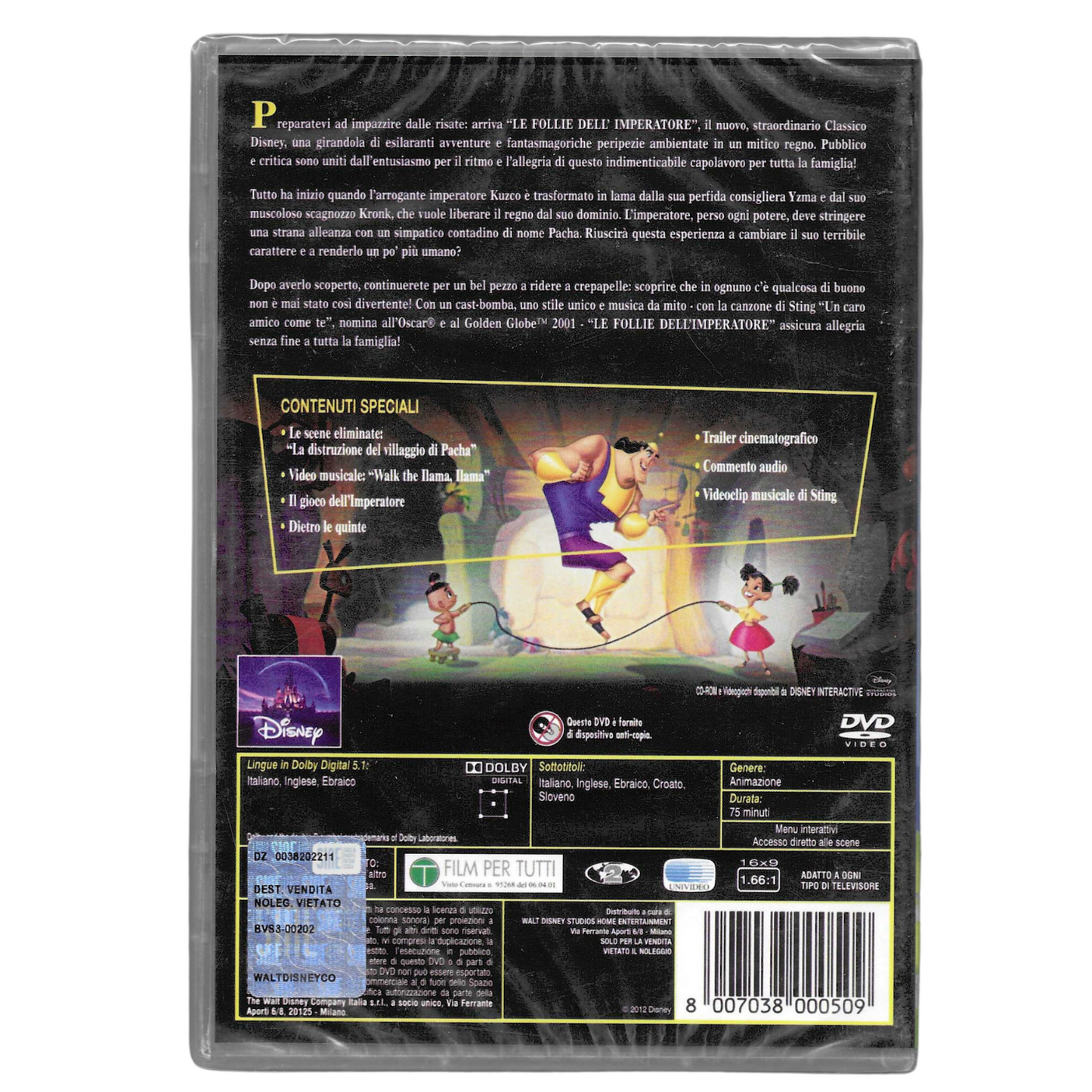 DVD "Le Follie dell'Imperatore" (2000) - Edizione Walt Disney - NUOVO - TRD0035