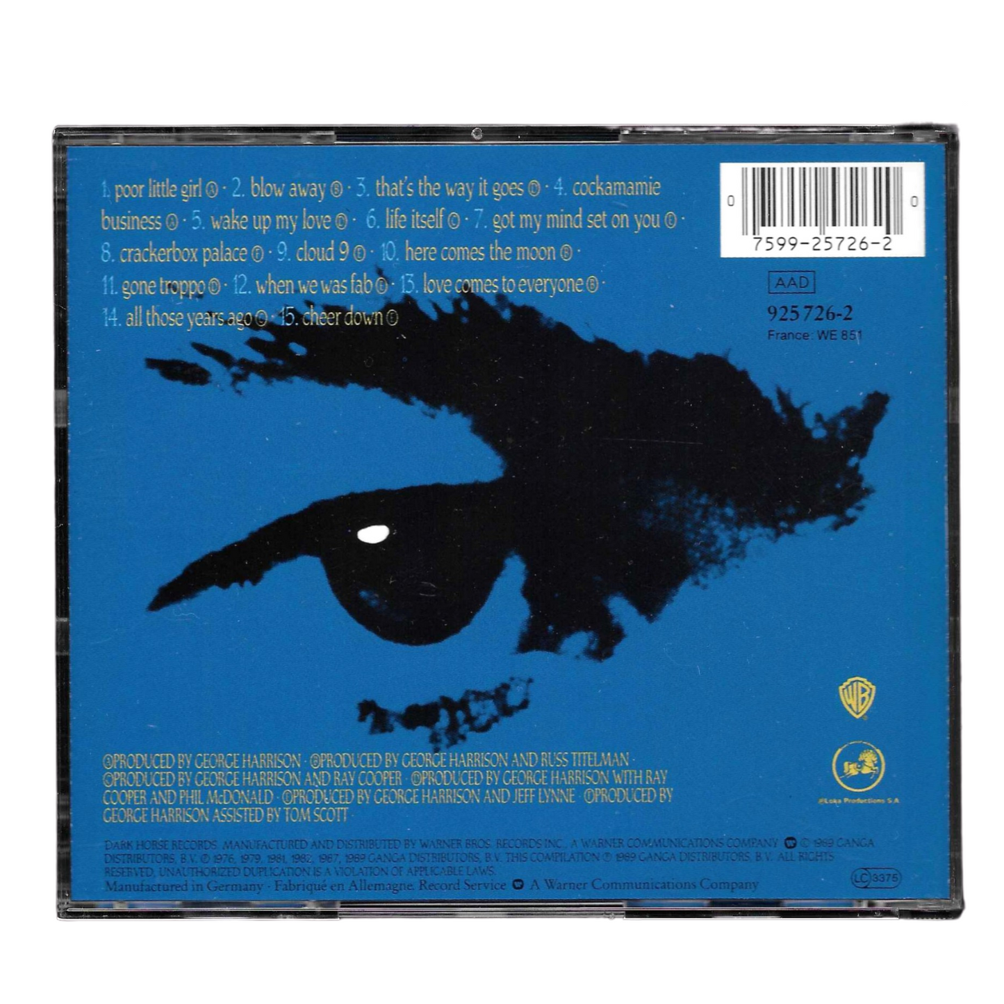 George Harrison - Best of Dark Horse 1976-1989 | CD Album Rock | Ottime Condizioni - TR0121