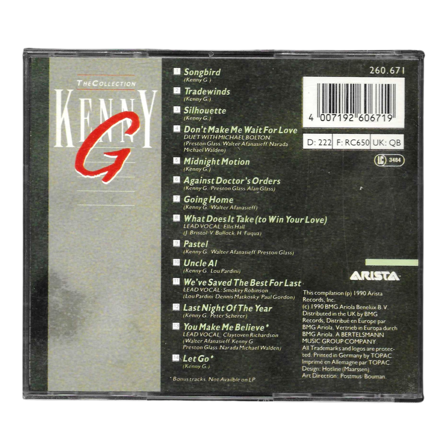 Kenny G - The Collection CD | Smooth Jazz, Strumentale | Ottime Condizioni - TR0162