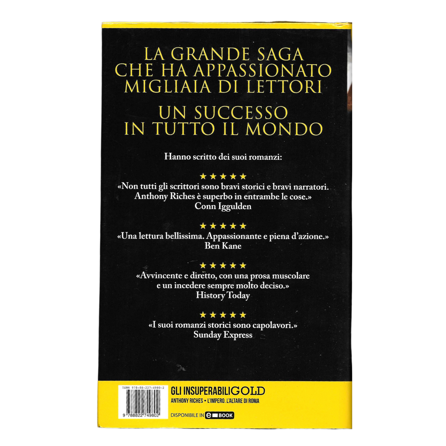L’impero. L’altare di Roma - Anthony Riches | Ottime Condizioni - TR0038