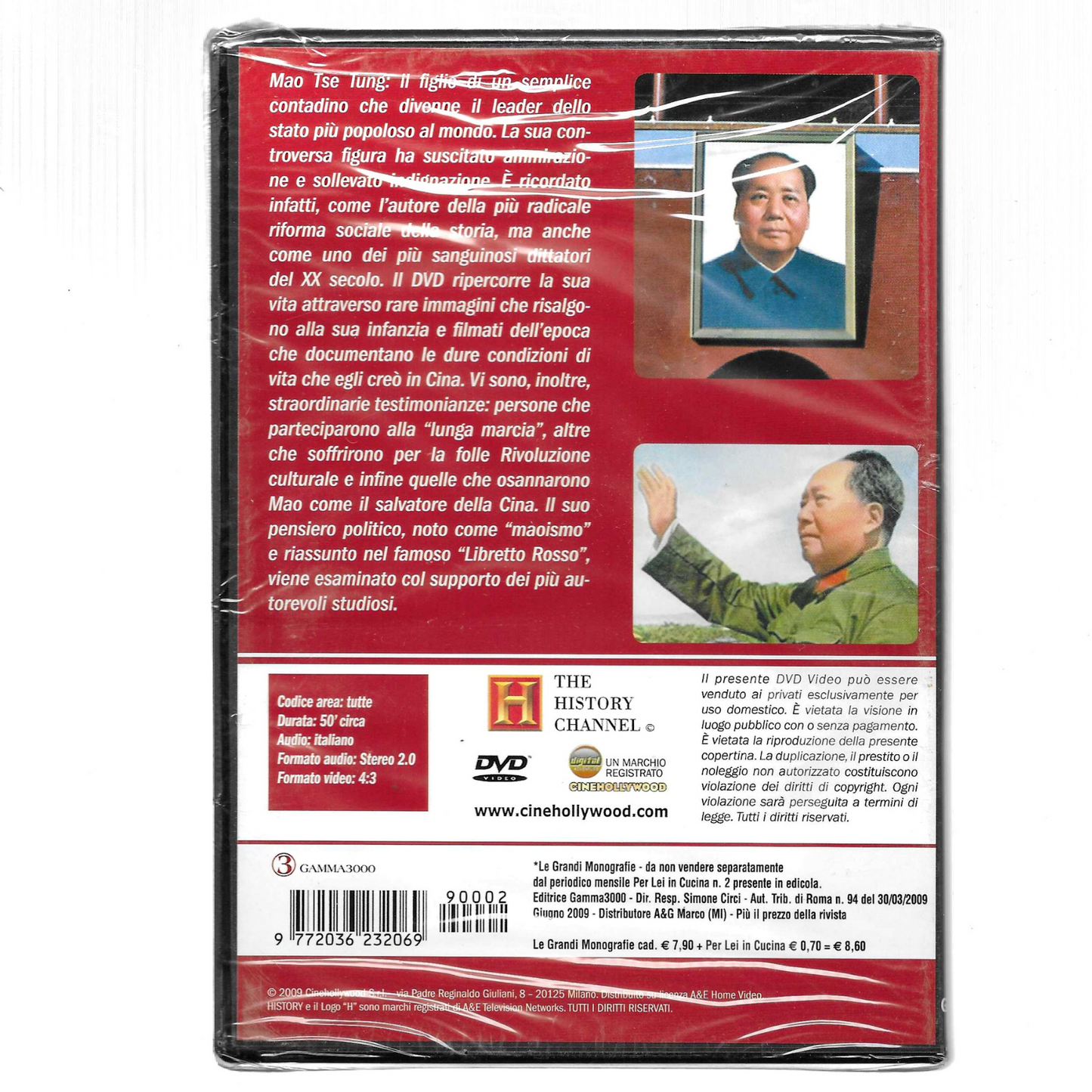 DVD Le Grandi Monografie History Channel: Mao Tse Tung-NUOVO-TRD0108