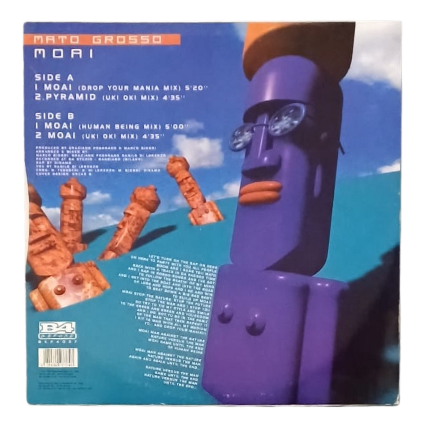 Mato Grosso – Moai | Vinile 12" | Italo House | OTTIME CONDIZIONI - TRV0007