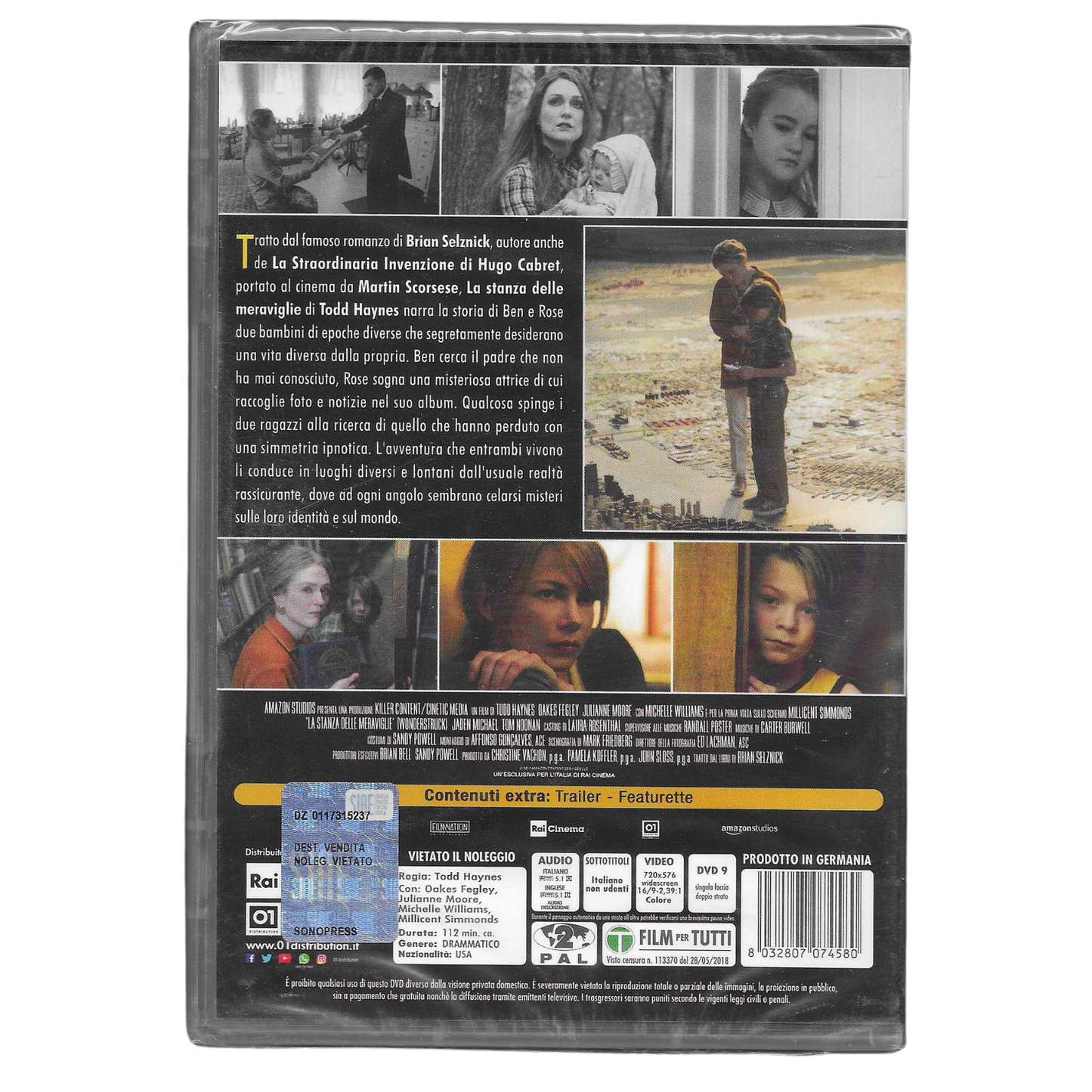 DVD "La stanza delle meraviglie" (2018) – Edizione 01 Distribution - NUOVO - TRD0089