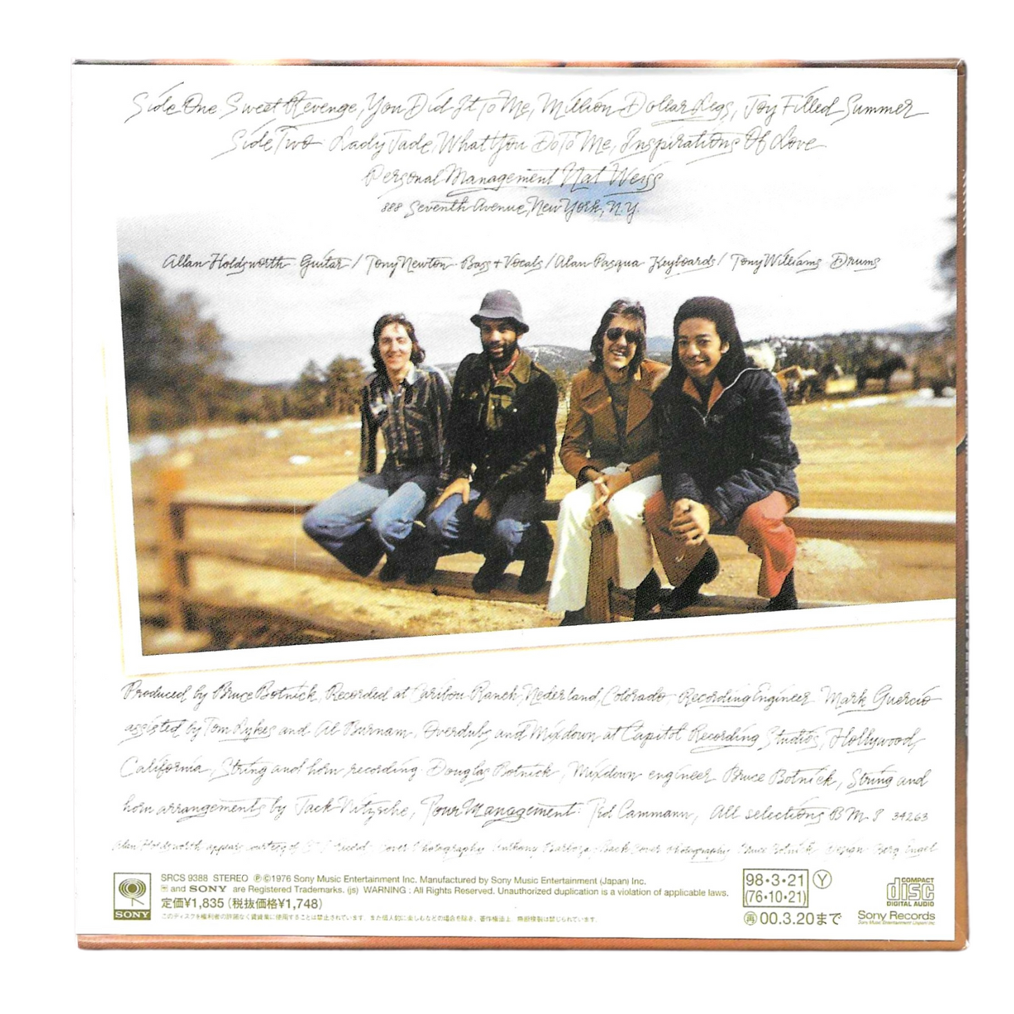 The New Tony Williams Lifetime-Million Dollar Legs(SRCS 9388)|COME NUOVO-TR0166