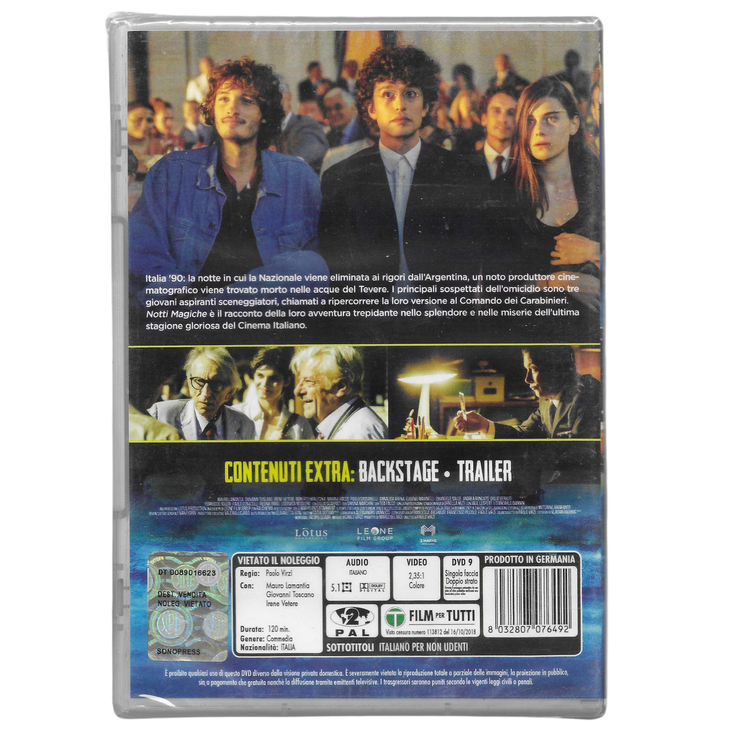 DVD "Notti Magiche" (2018) – Edizione Rai Cinema - NUOVO - TRD0073