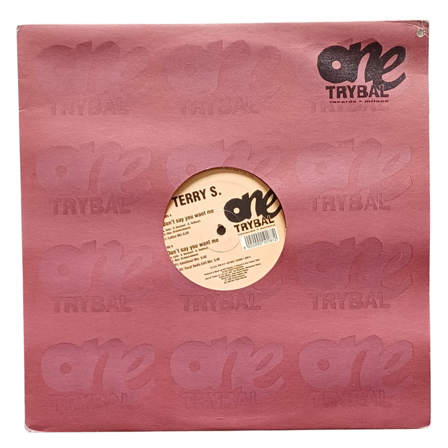 Terry S. – Don't Say You Want Me | LP 12" One Trybal – OTB 017| (VG) TRV0042