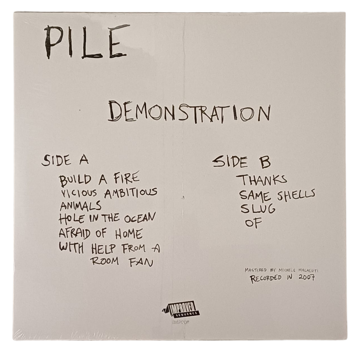 Pile – Demonstration | LP Reissue – IMP007, 2020 | NUOVO-TRV0096