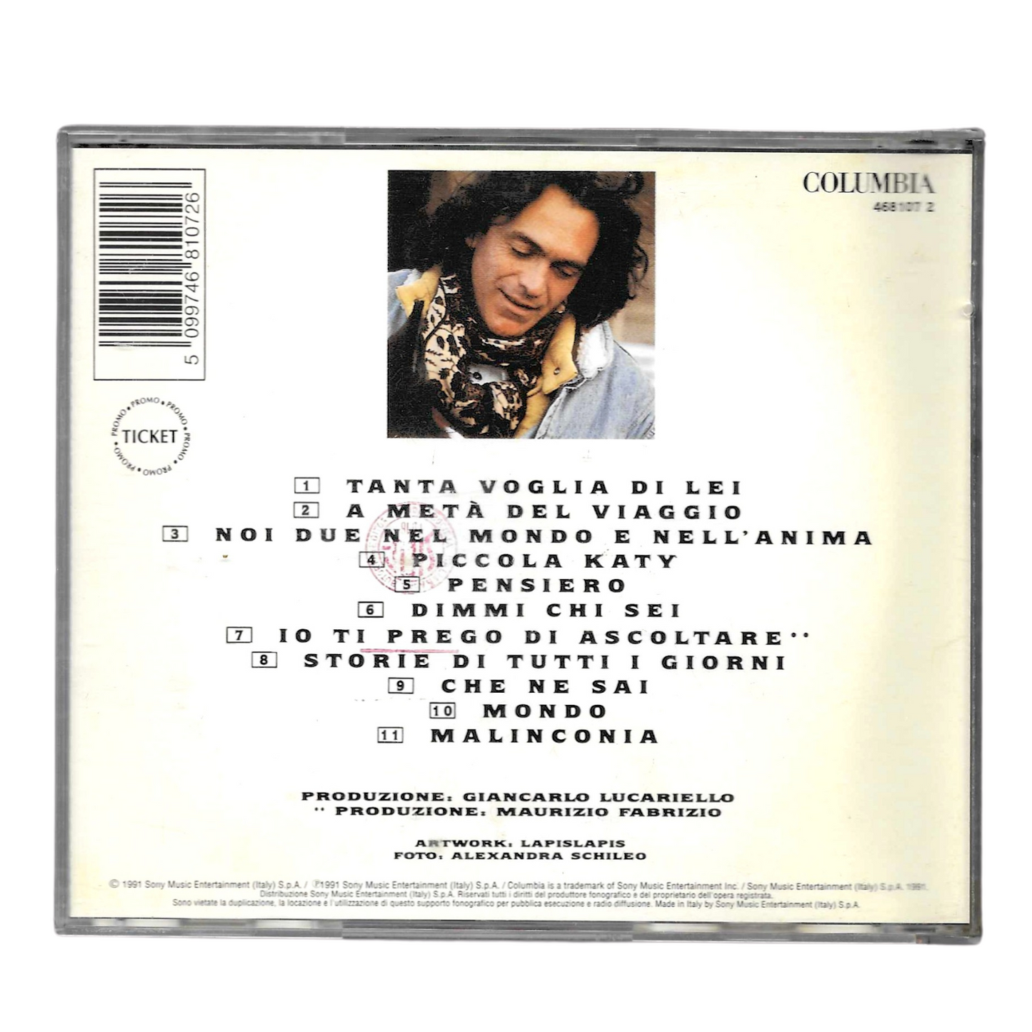 Riccardo Fogli - A Metà del Viaggio | CD Album (1991) | Pop Italiano | Ottime Condizioni - TR0075