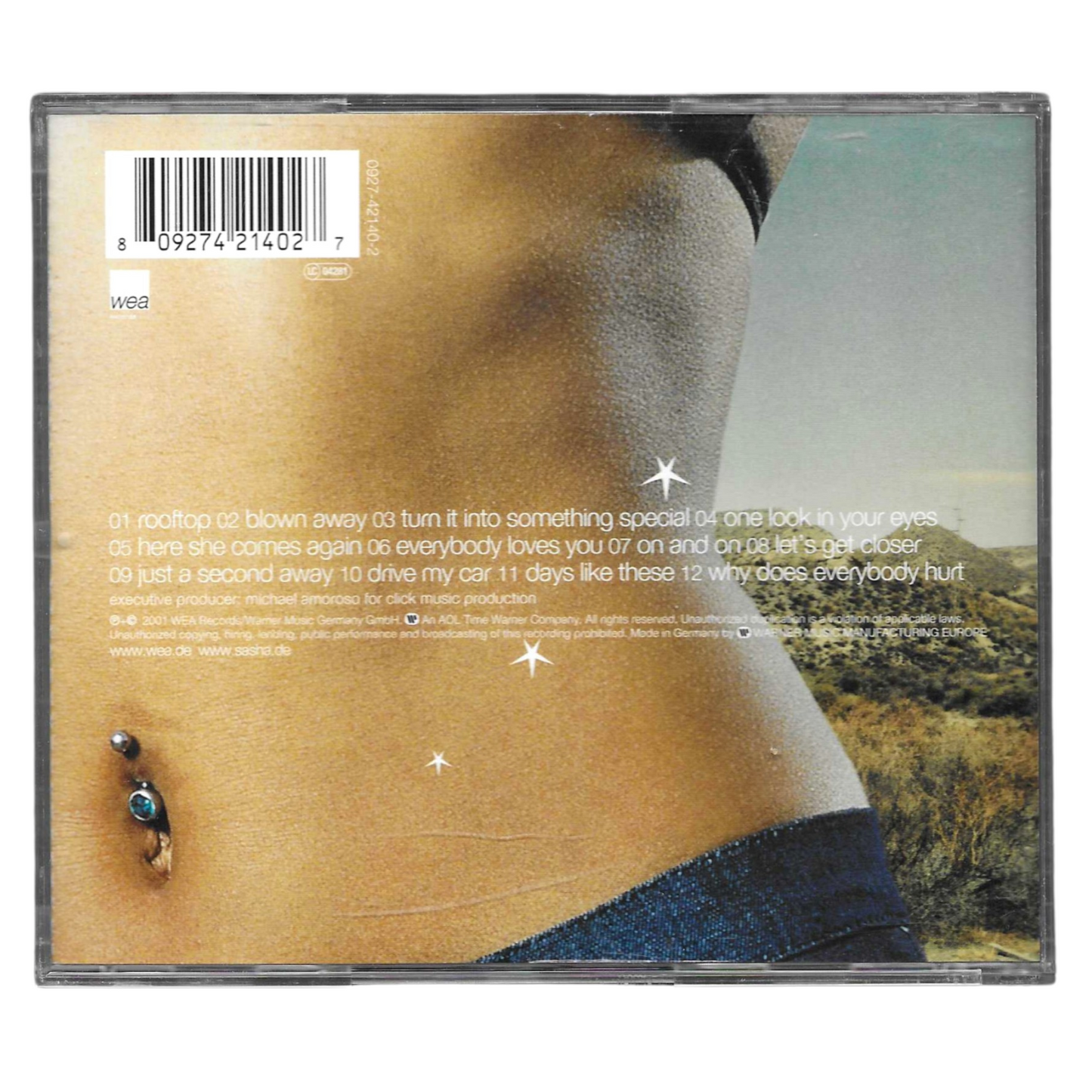 Sasha - Surfin' on a Backbeat | CD Pop 2001 | Come Nuovo TR0032