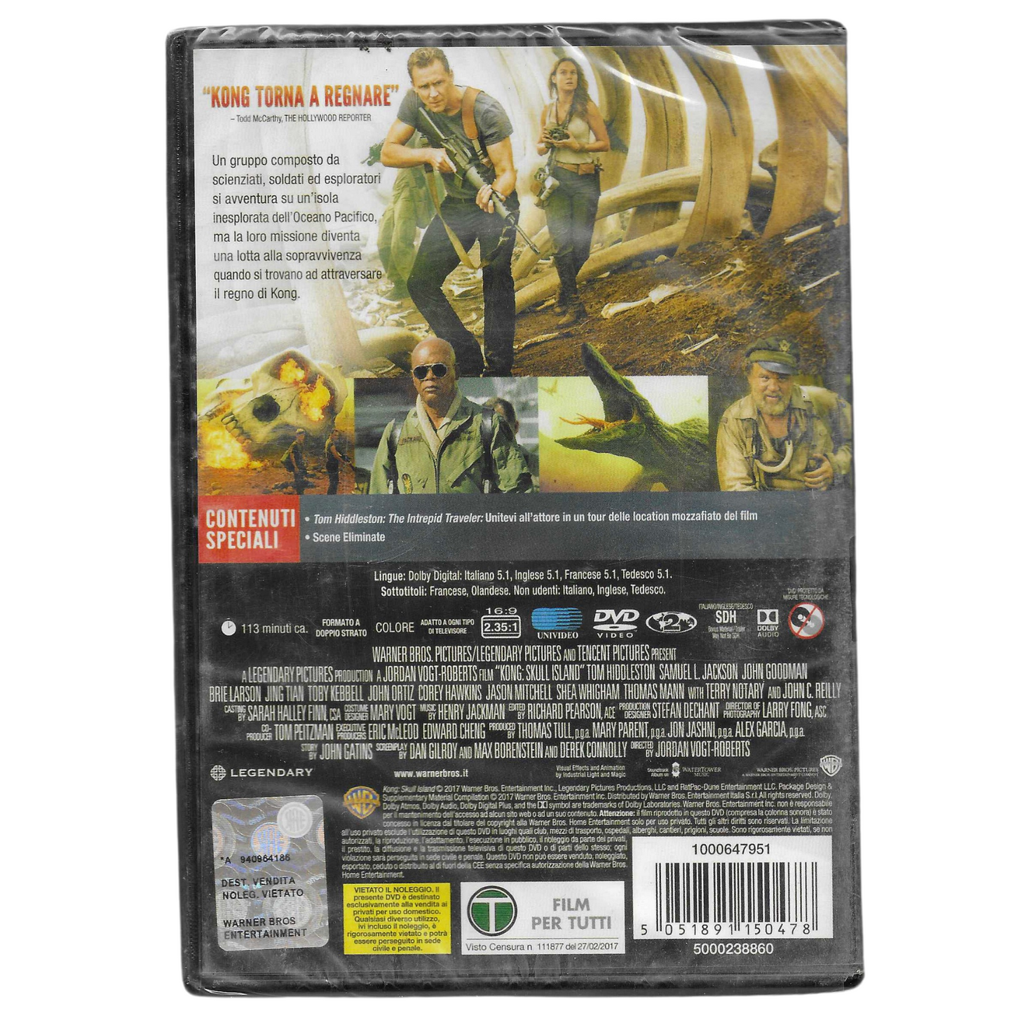 DVD Kong: Skull Island (2017) – NUOVO - TRD0117