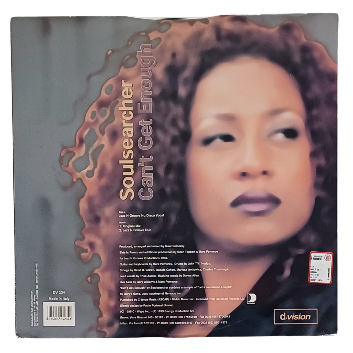 Soulsearcher – Can't Get Enough | Vinile 12" | BUONE CONDIZIONI - TRV0011