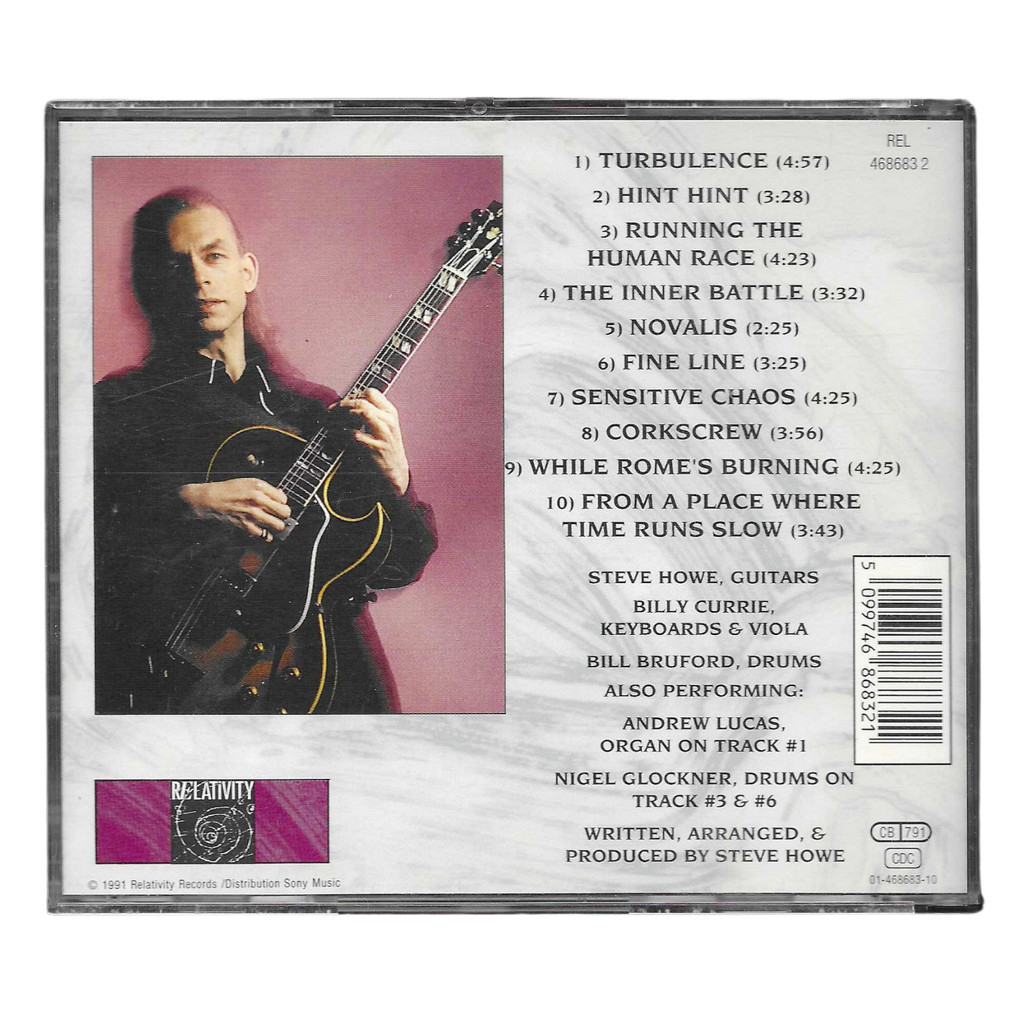 Steve Howe – Turbulence | CD 1991 Relativity 4686832 | OTTIME CONDIZIONI-TR0229