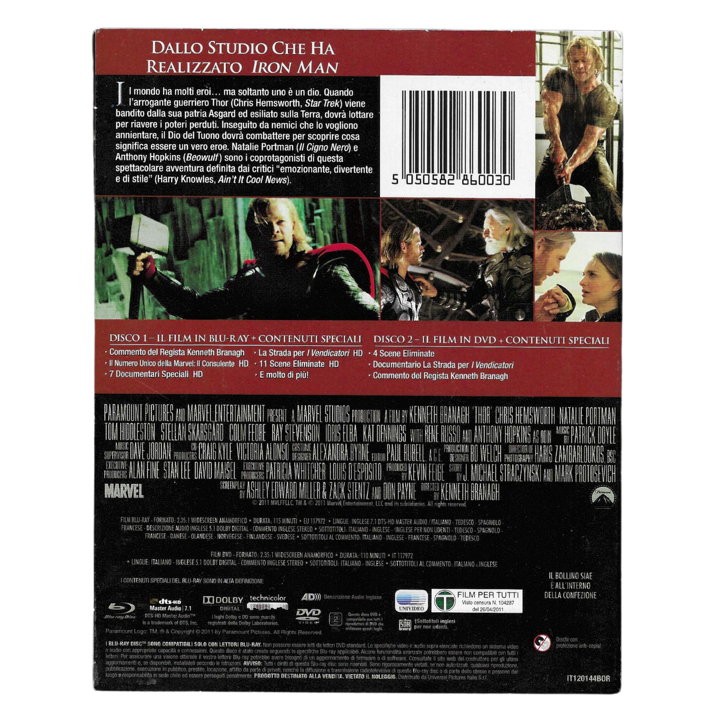 BLU-RAY + DVD THOR | OTTIME CONDIZIONI - TRD0189