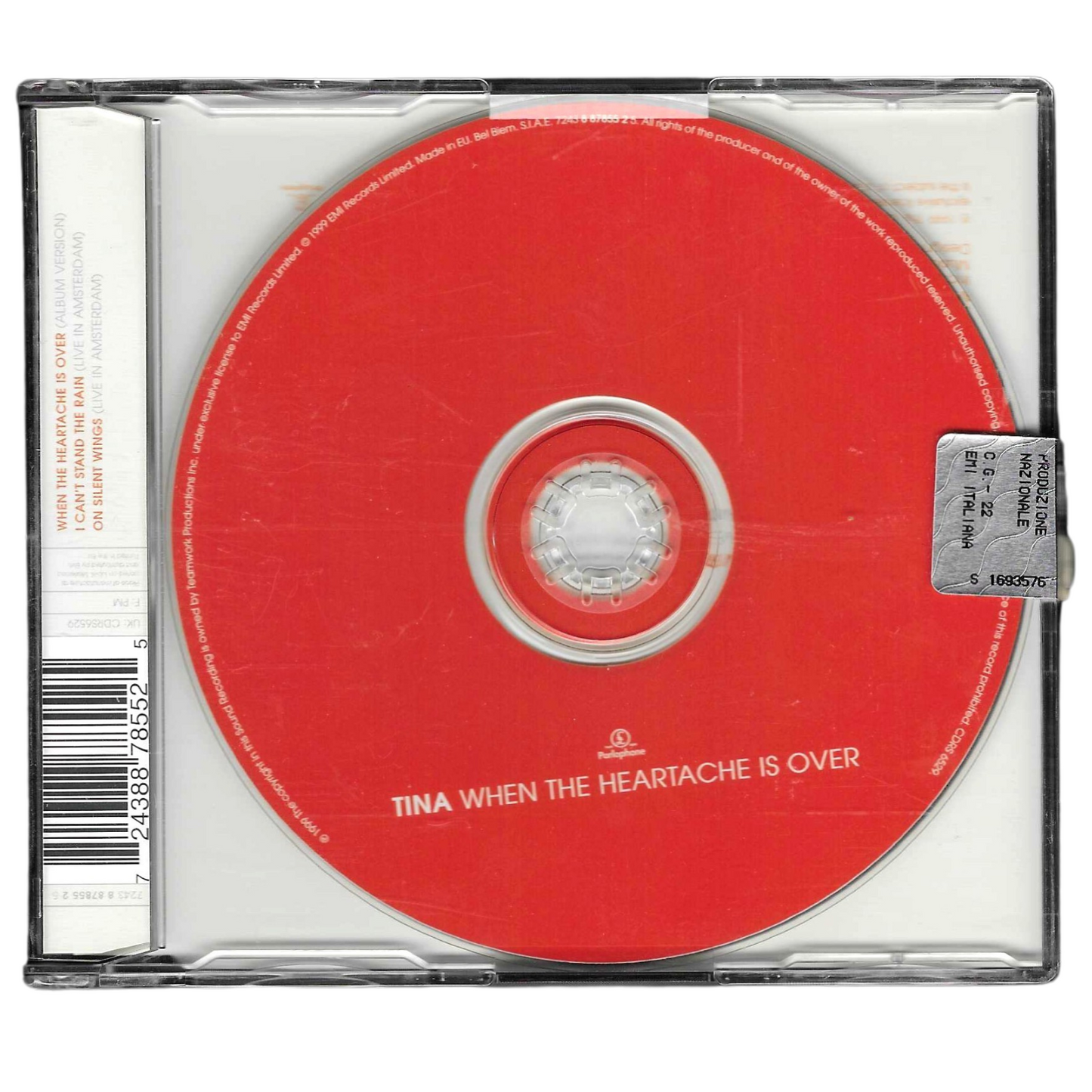 Tina Turner - When The Heartache Is Over | CD Singolo (1999) | Pop, Rock | Ottime Condizioni - TR0069