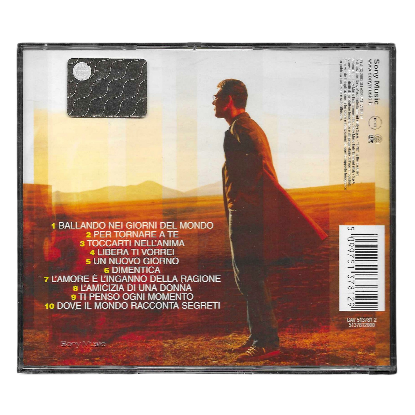 Michele Zarrillo - Libero Sentire | CD Album Pop Italiano | COME NUOVO - TR0137