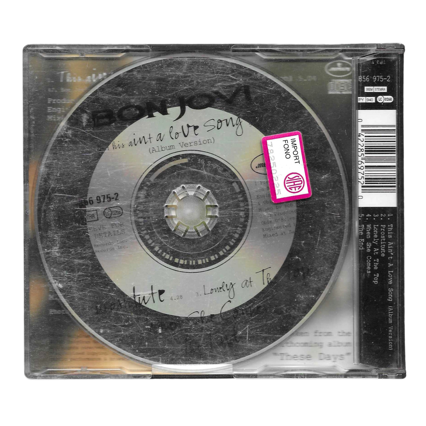Bon Jovi – This Ain’t A Love Song (CD MaxiSingle 1995) |OTTIME CONDIZIONI-TR0299