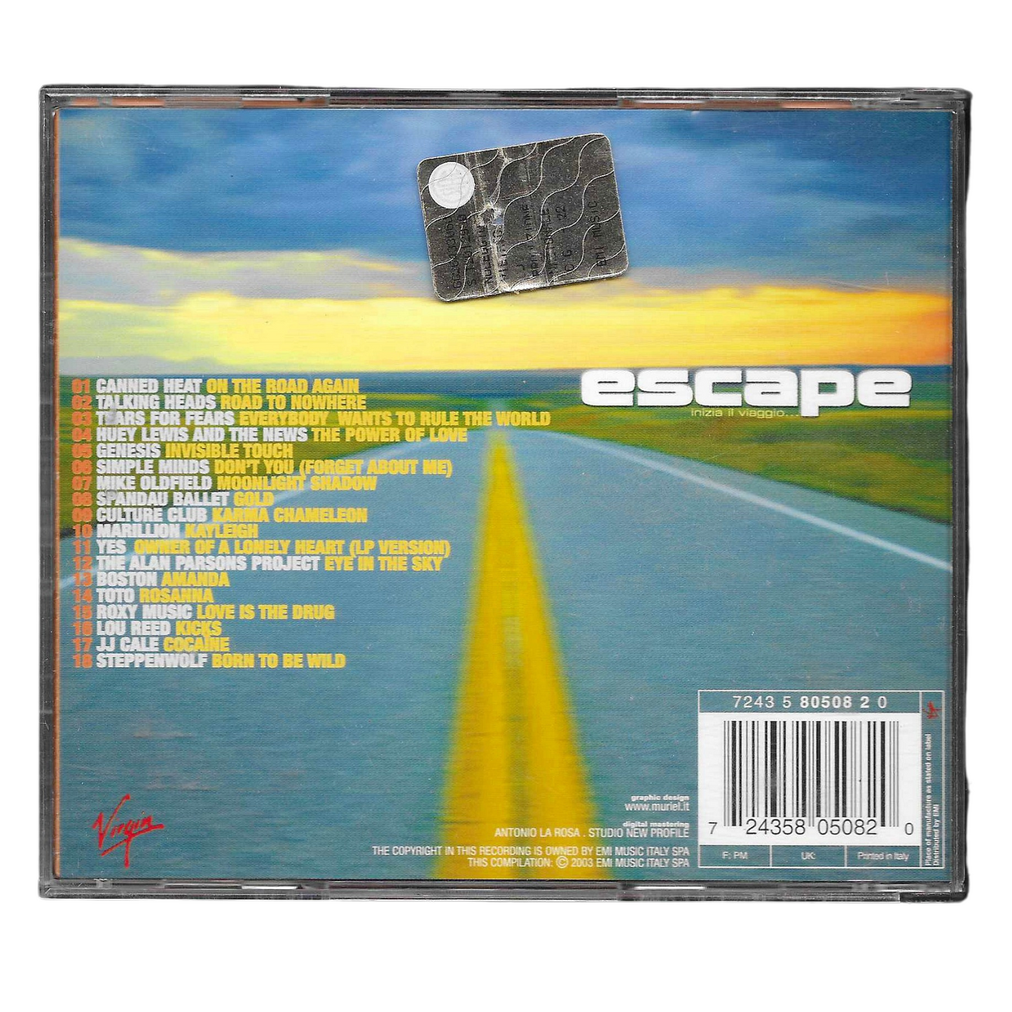Various – Escape (Inizia Il Viaggio) | CD Compilation 2003 Virgin | TR0292