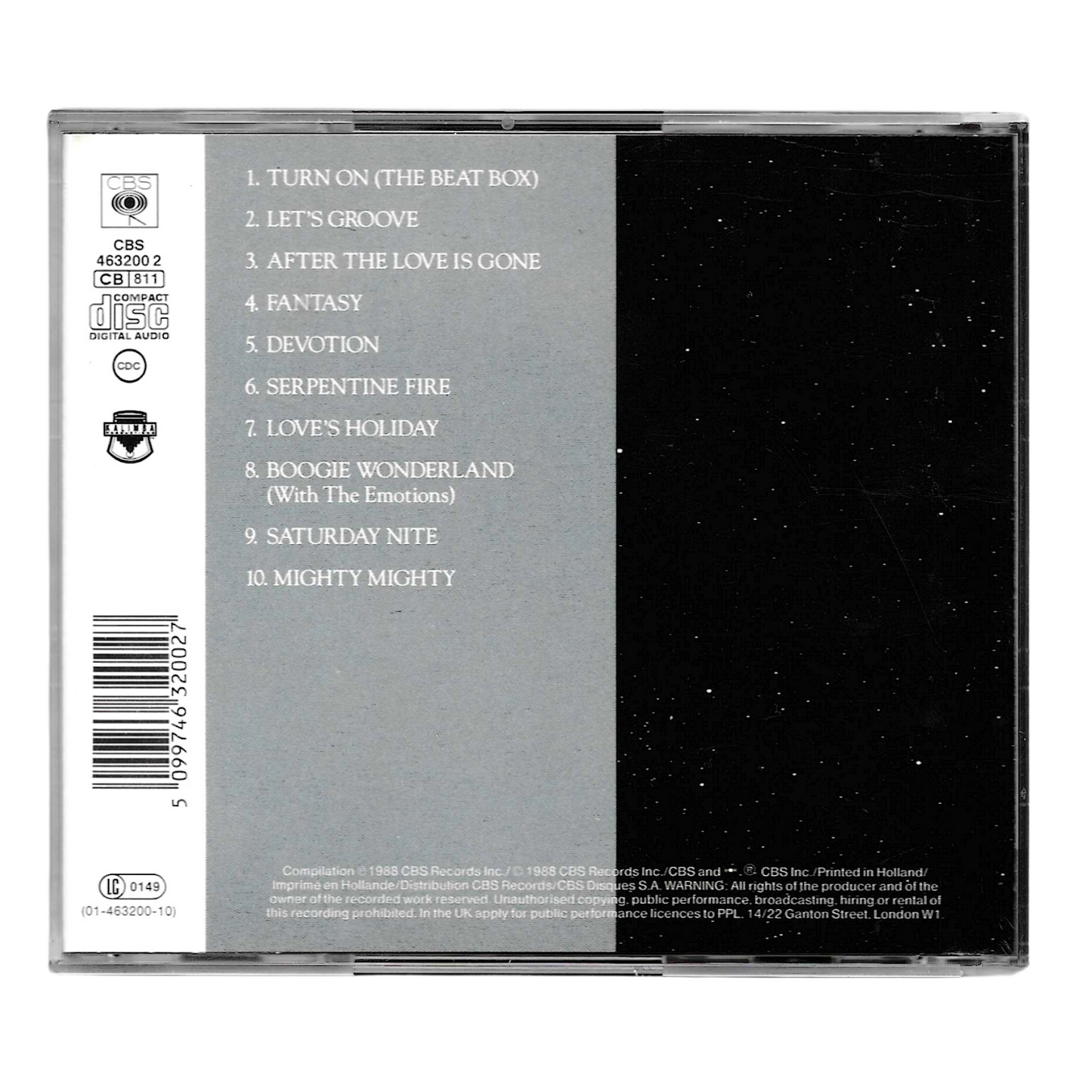 Earth, Wind & Fire - The Best of Earth, Wind & Fire Vol. II | CD Compilation 1991 | Soul, Funk, Disco | Come Nuovo TR0051