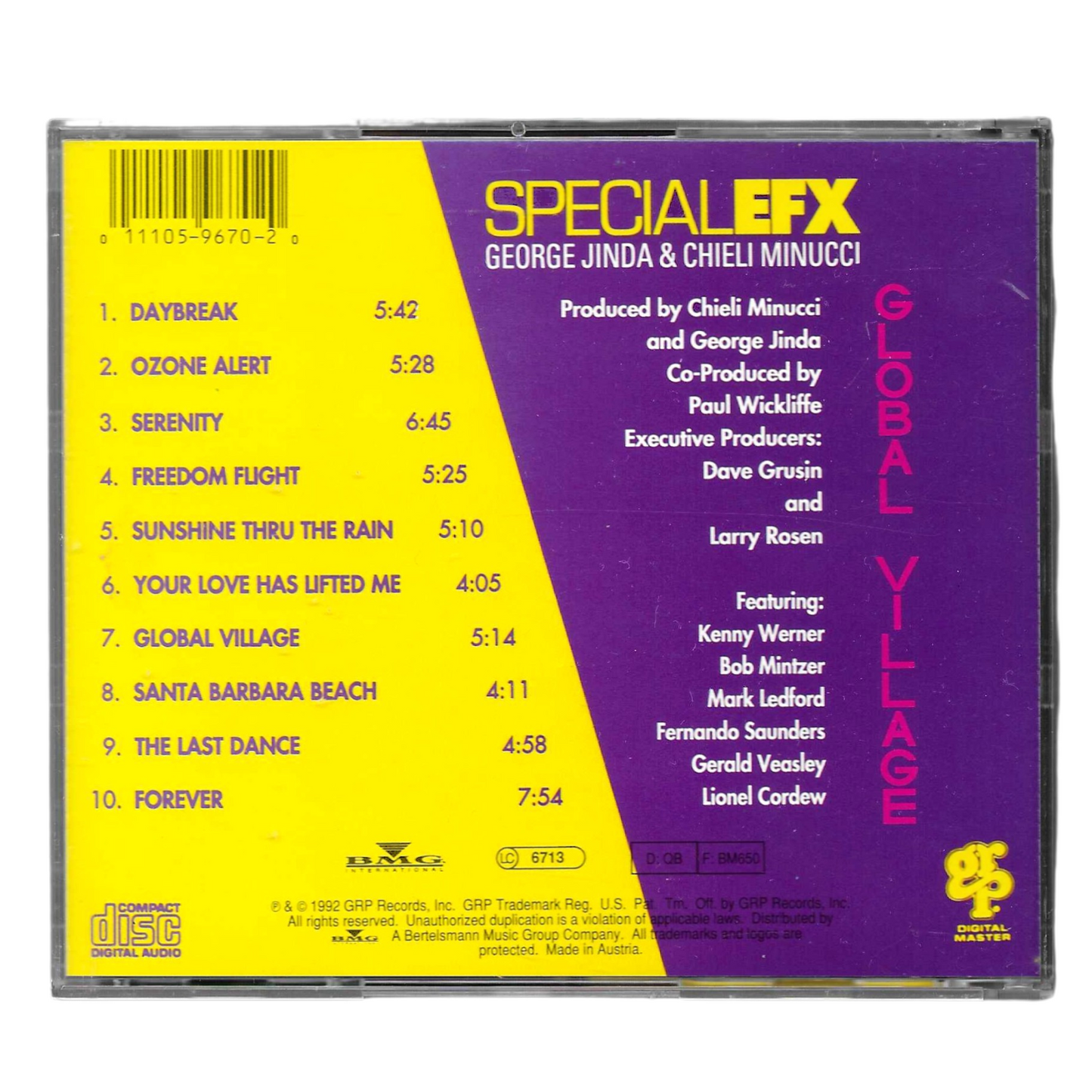 Special EFX - Global Village | CD Album Jazz Fusion | COME NUOVO - TR0118