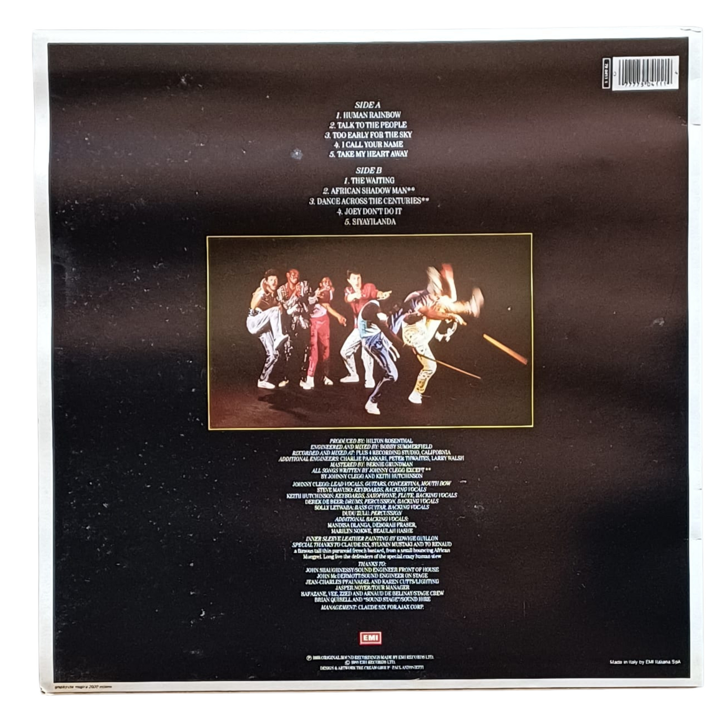 Johnny Clegg & Savuka – Shadow Man | Vinile 33 Giri EMI 0647904111| OTTIME CONDIZIONI VG+ |TRV0051