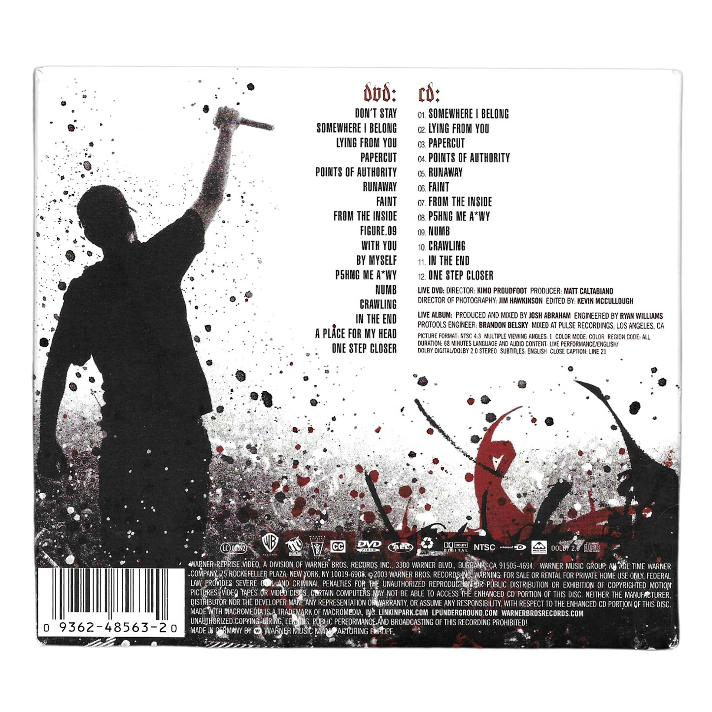 Linkin Park – Live In Texas (CD+DVD) | Warner Bros. 9362485632 - TR0168