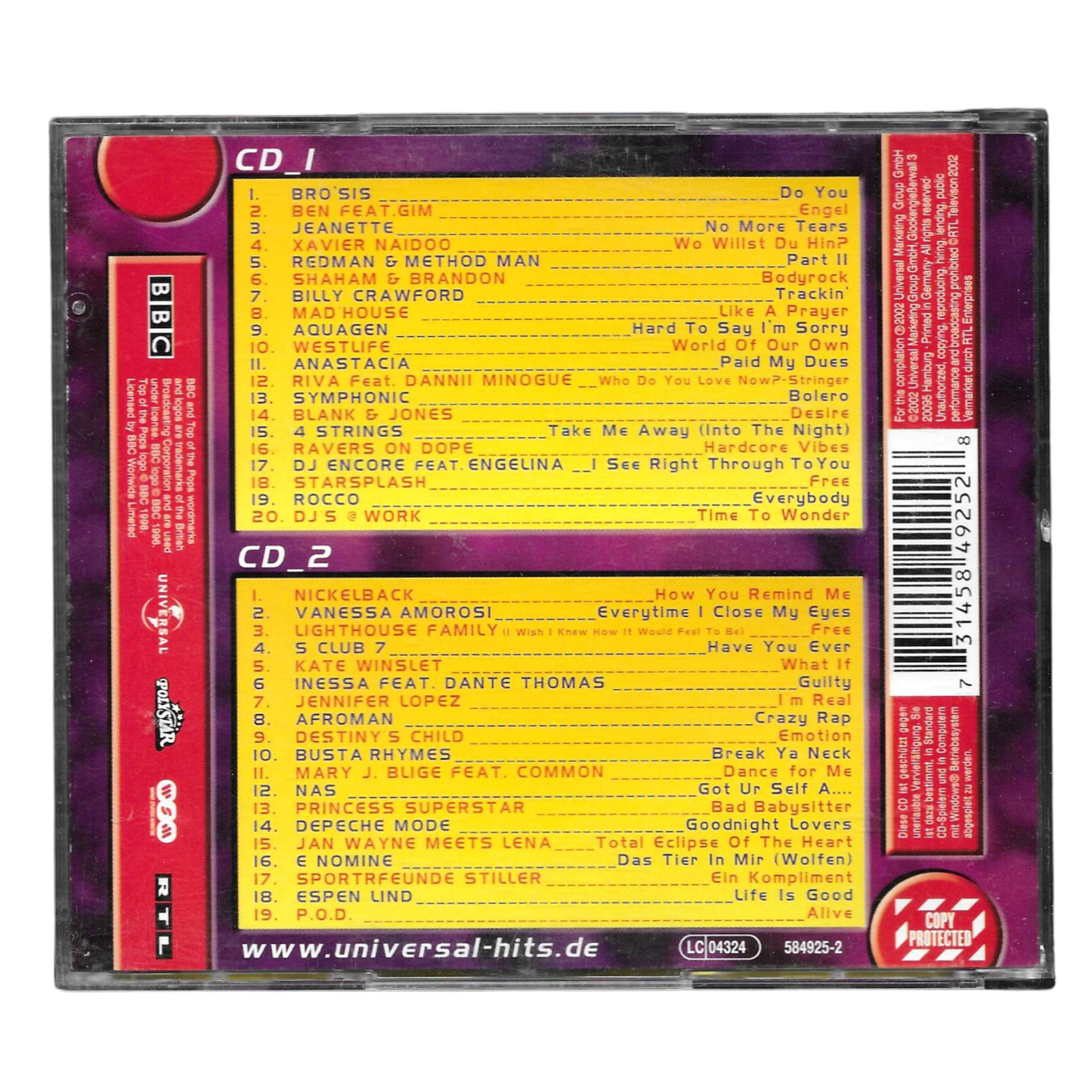 Top Of The Pops 2002_1 | 2xCD Compilation | BUONE CONDIZIONI - TR0285