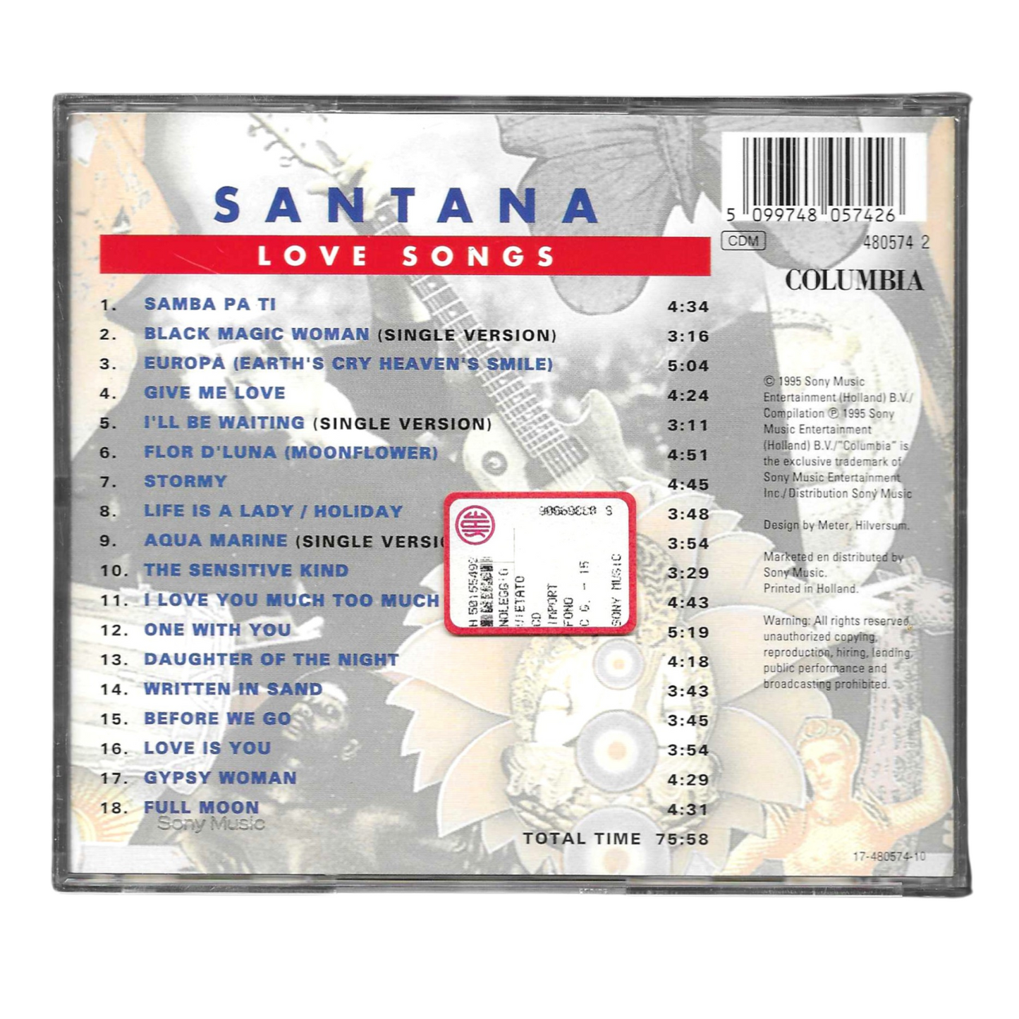 Santana - Love Songs | CD Rock Latino | Come Nuovo TR0029