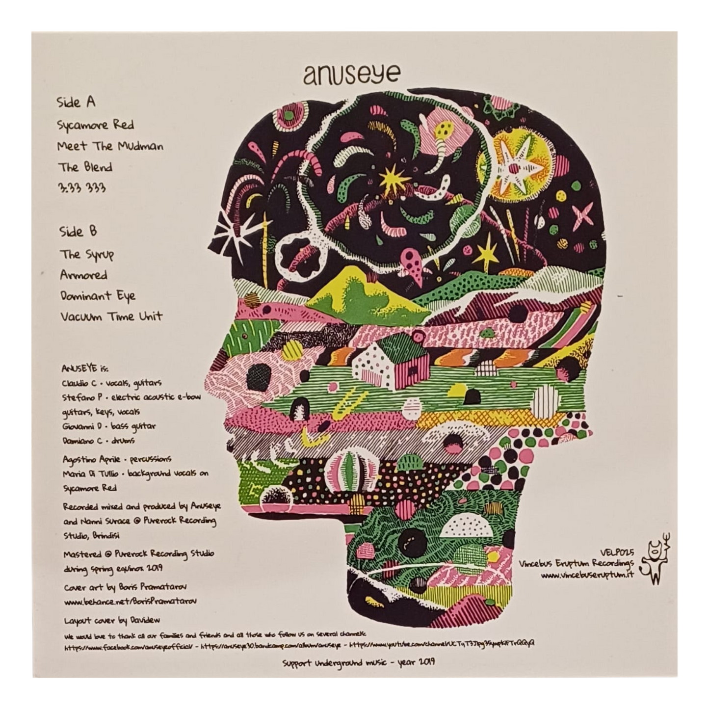 Anuseye – 3:33 333 | LP – VELP025 | VINILE COLORATO Translucent lime| (M)TRV0089