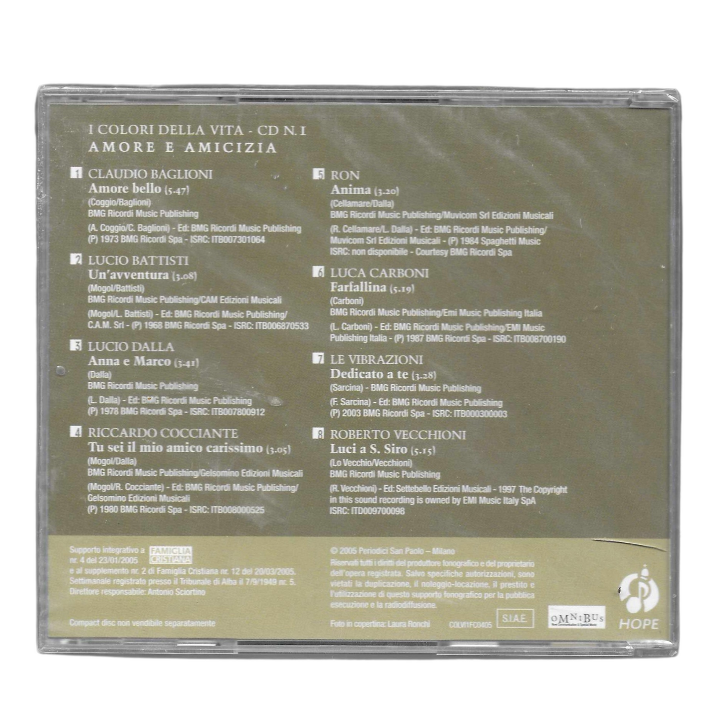 Amore e Amicizia - I Colori della Vita | CD Compilation 2005 | NUOVO - TR0087