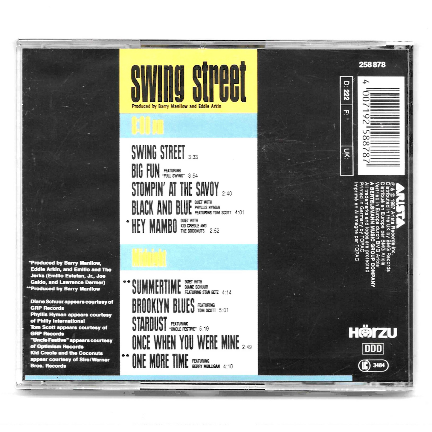Barry Manilow - Swing Street | CD Album | Ottime Condizioni - TR0154