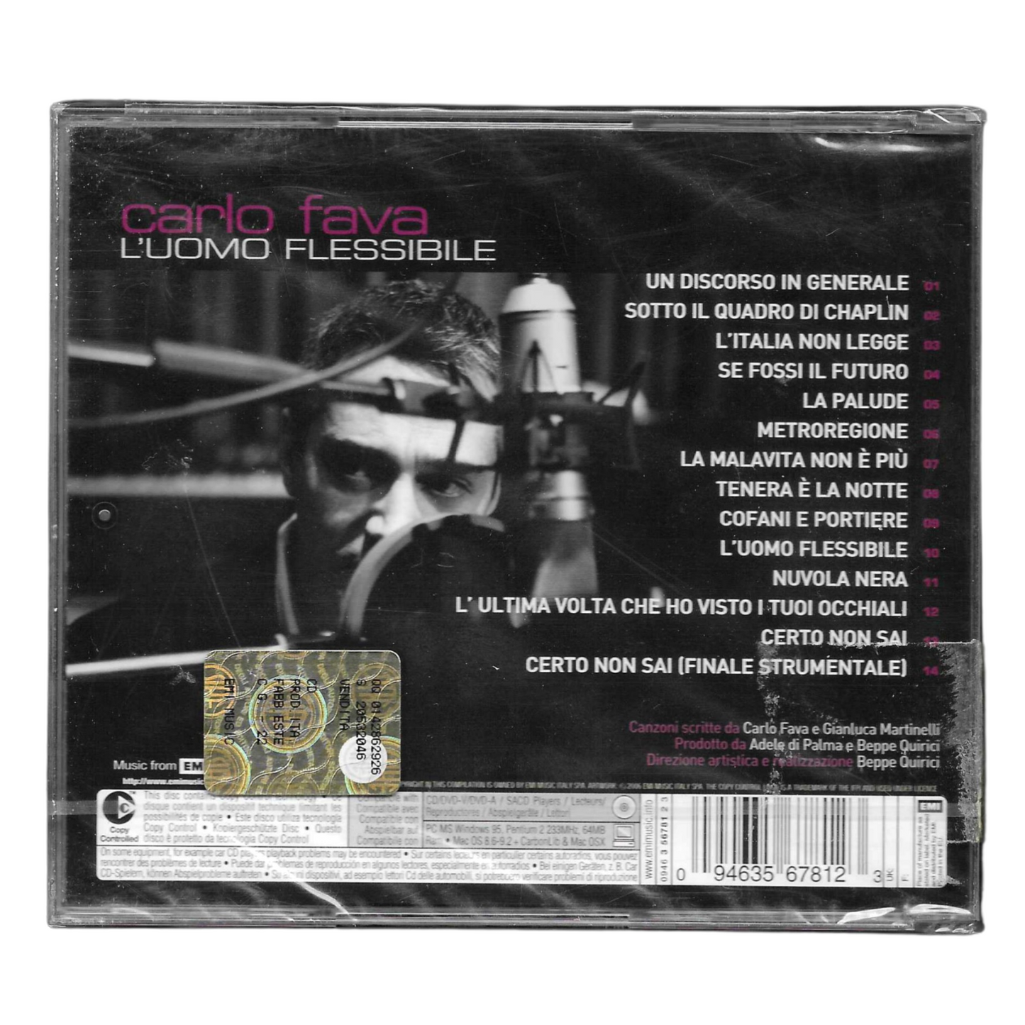 Carlo Fava – L'Uomo Flessibile | CD EMI Pop Italiano | NUOVO - TR0265