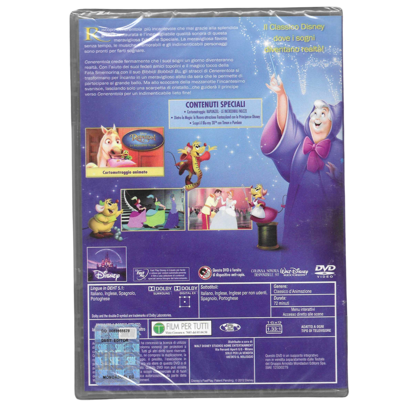 DVD Editoriale "Cenerentola - Edizione Speciale" - Disney - TRD0046