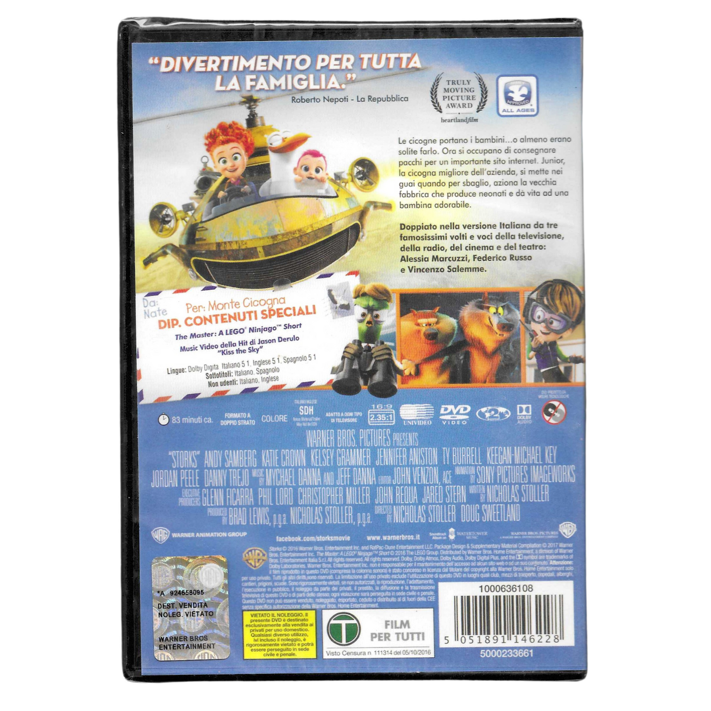 DVD Cicogne in Missione (2016) - Edizione Warner Bros - NUOVO - TRD0023