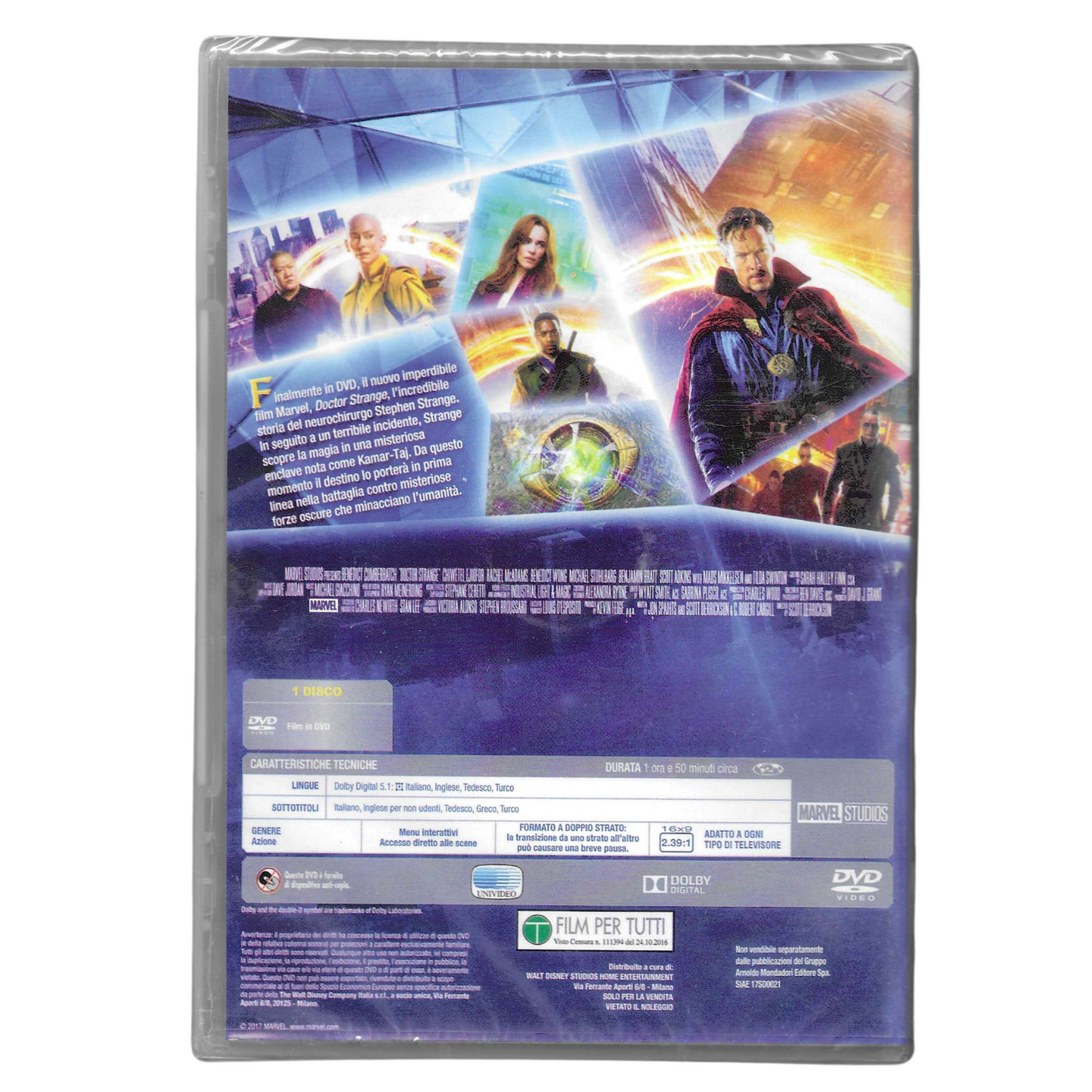 DVD Editoriale "Doctor Strange" (2016) – NUOVO - TRD0130