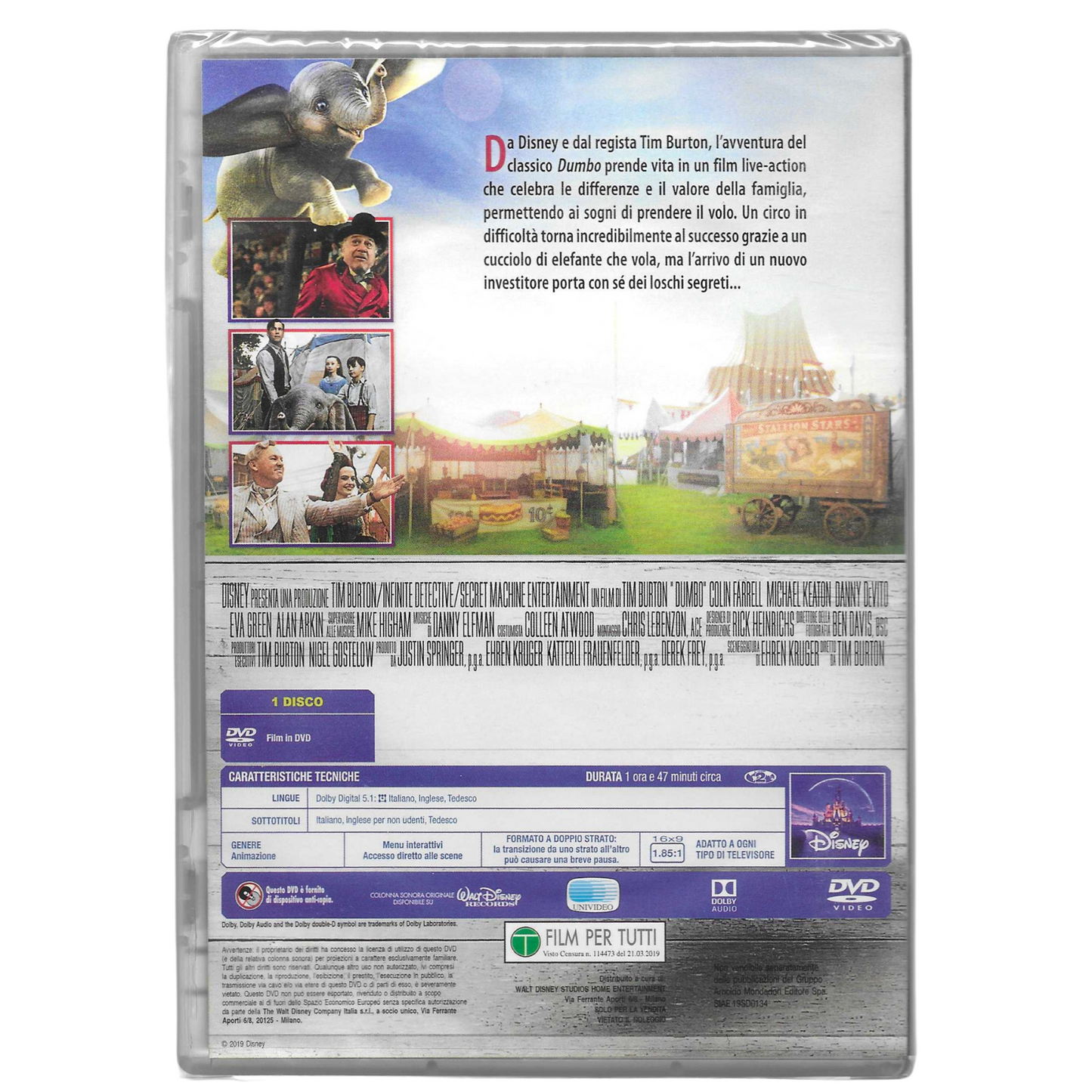 DVD Dumbo (2019) - Edizione Speciale Disney - NUOVO - TRD0055
