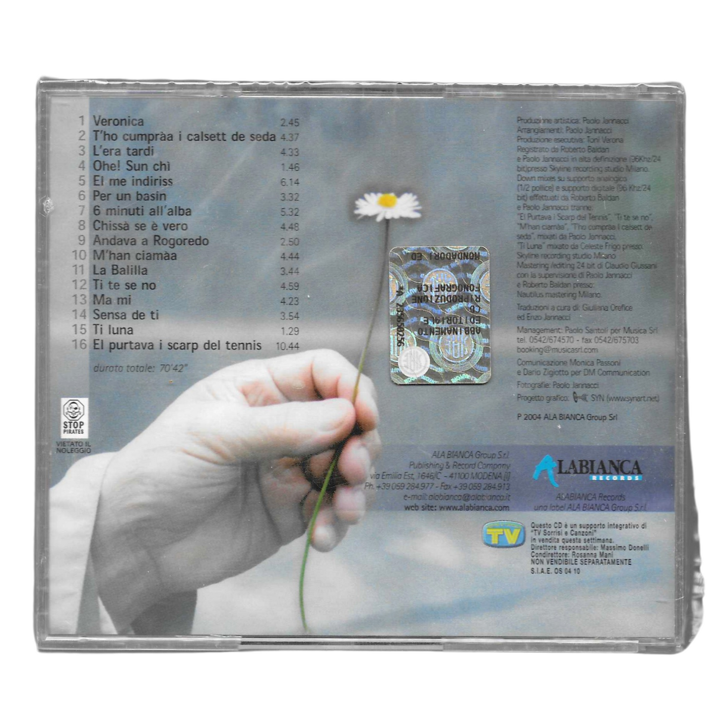 Enzo Jannacci - Milano 3.6.2005 | CD 2004 | Raccolta Brani Storici | NUOVO - TR0086