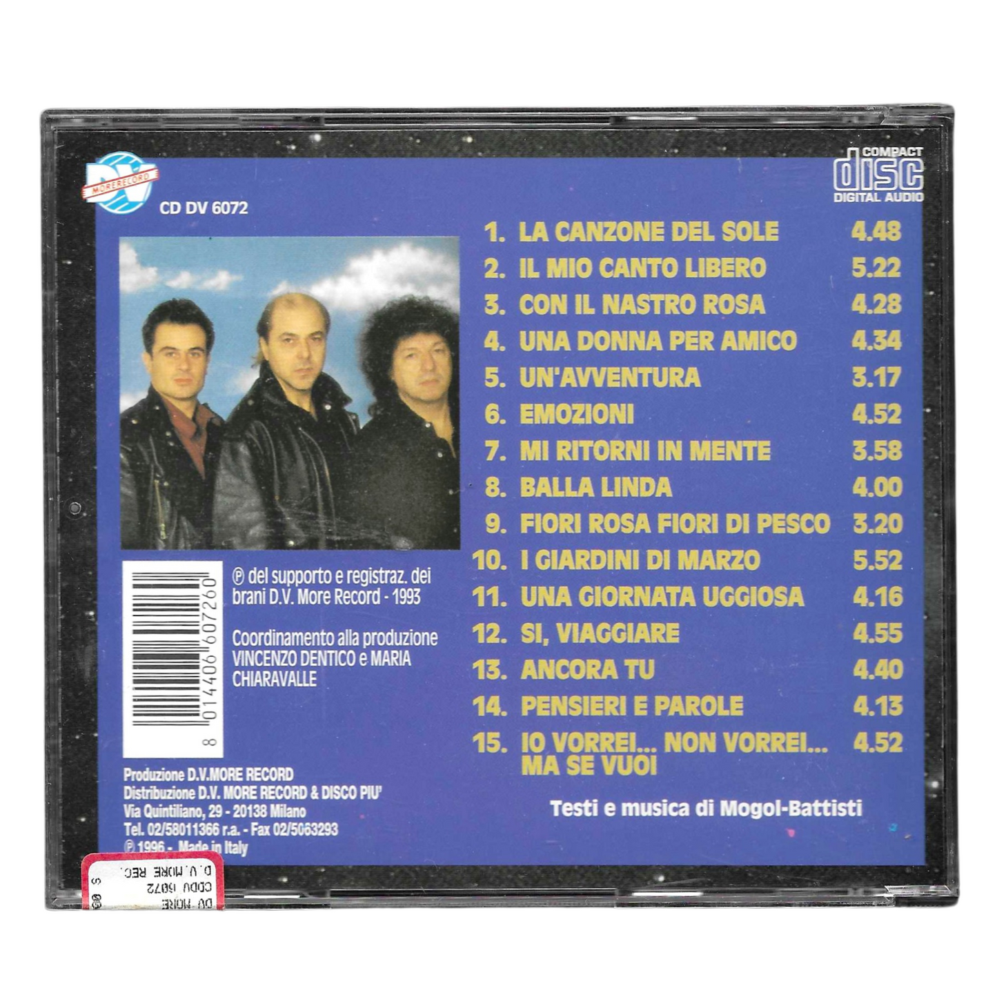 Formula 3 - I Successi di Lucio Battisti - CD Rock Pop Italiano - OTTIME CONDIZIONI - TR0098