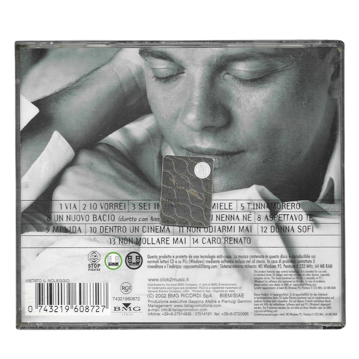 Gigi D'Alessio - Uno Come Te | CD Album Pop Italiano | Ottime Condizioni - TR0116