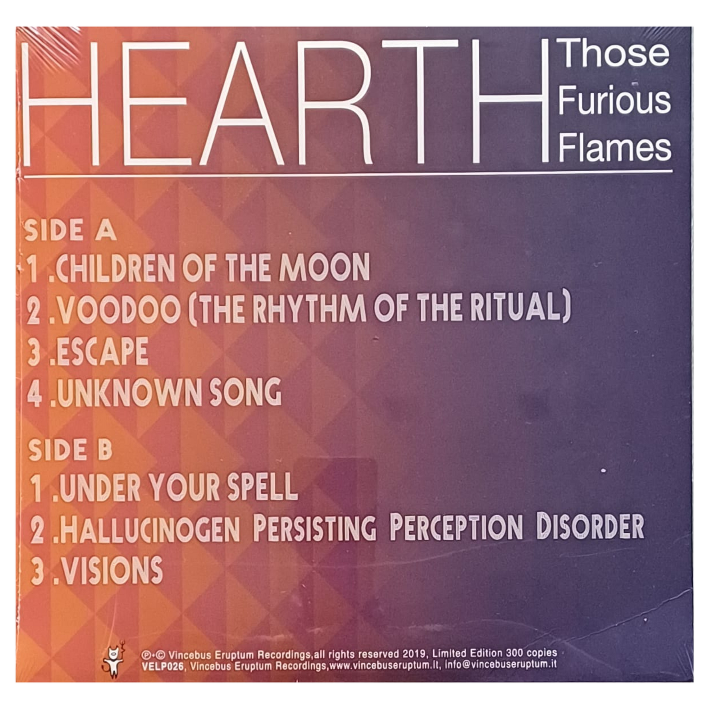 Those Furious Flames – HeartH | Edizione Limitata 300 copie-LP arancione| NUOVO - TRV0108