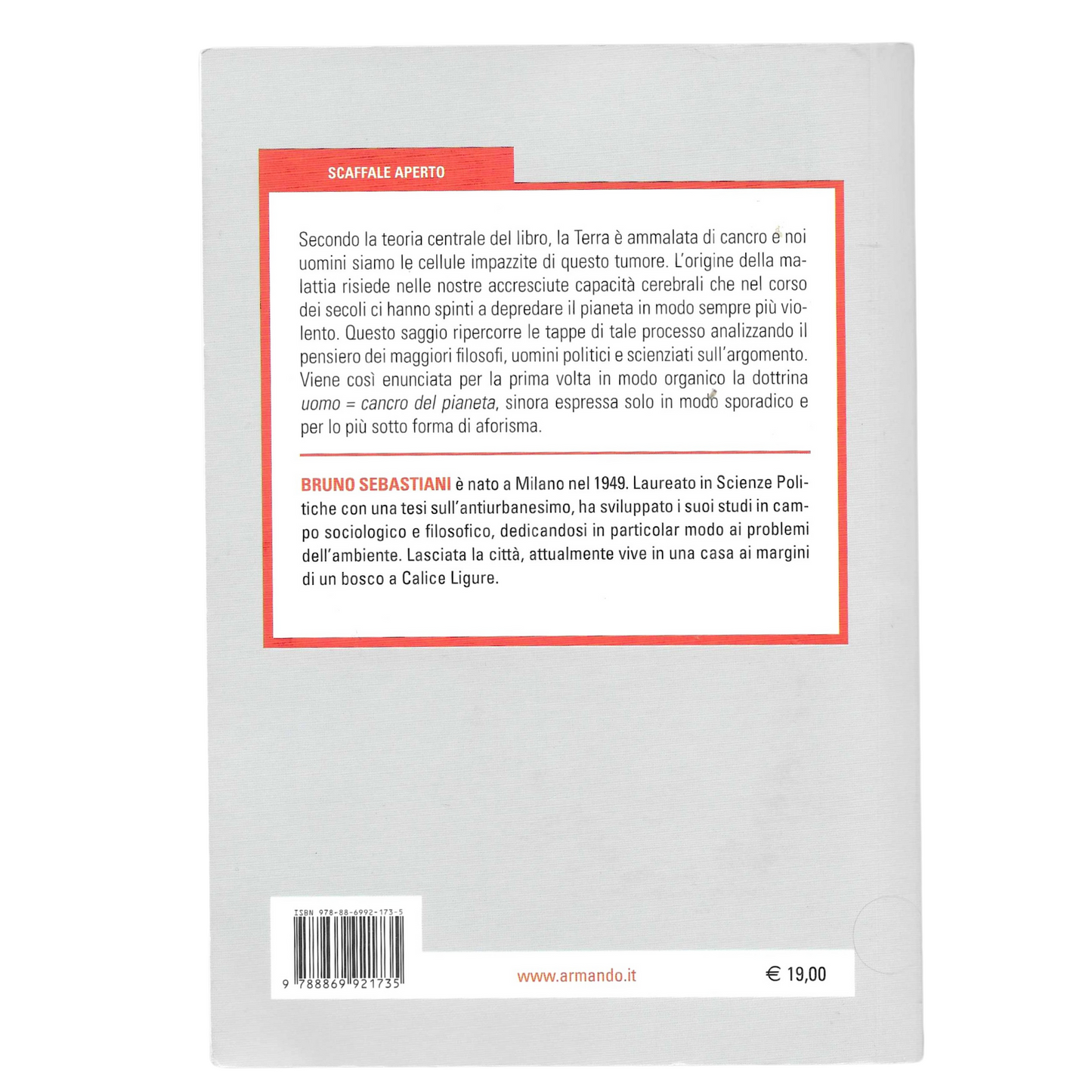 Il Cancro del Pianeta | Bruno Sebastiani | OTTIME CONDIZIONI - TRL0022
