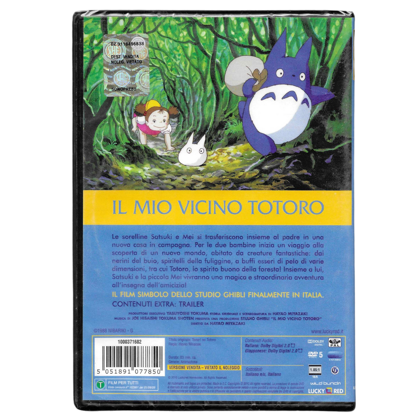 DVD "Il mio vicino Totoro" (1988) - Edizione Lucky Red - NUOVO - TRD0036