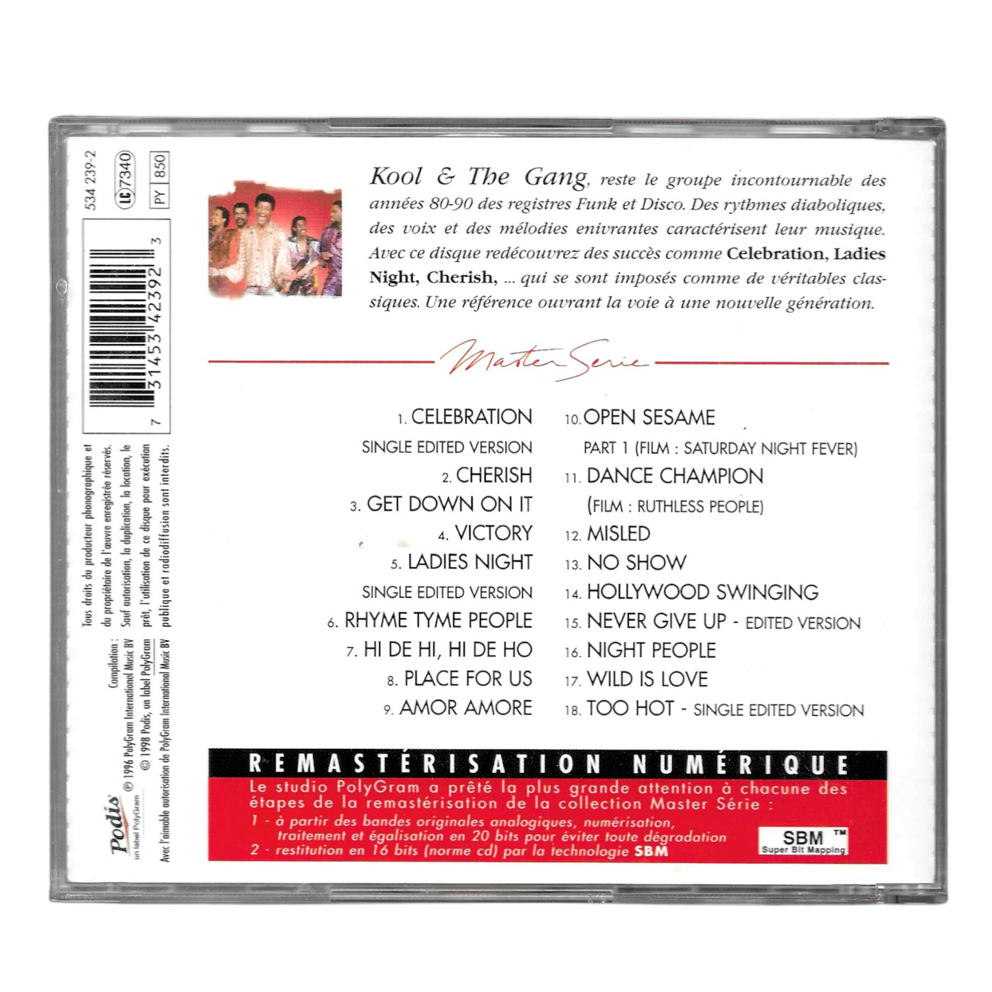 Kool & The Gang - Master Serie-CD Album-Funk Soul-COME NUOVO - TR0096